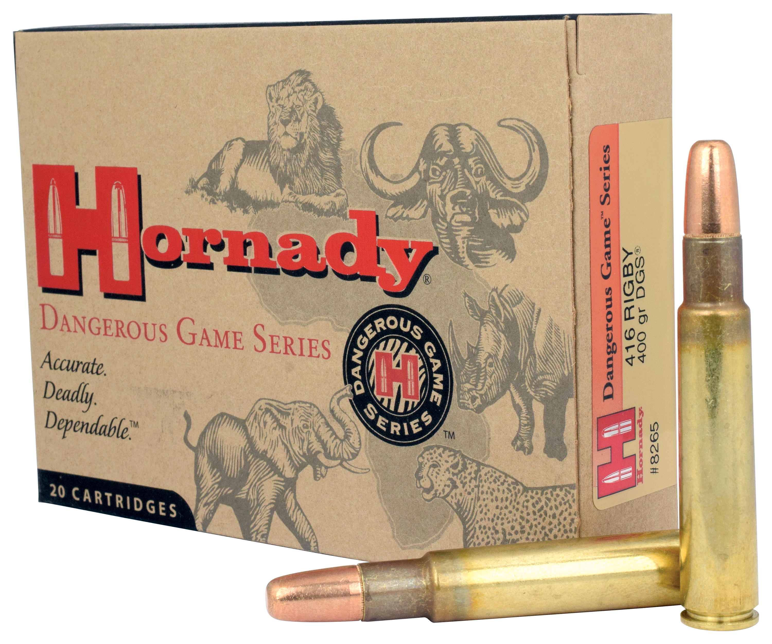 Hornady Dangerous Game Series .416 Rigby 400 Grain Centerfire Rifle Ammo
