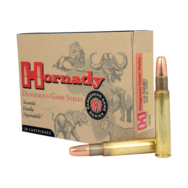 Hornady Dangerous Game Series .416 Rigby 400 Grain Centerfire Rifle Ammo