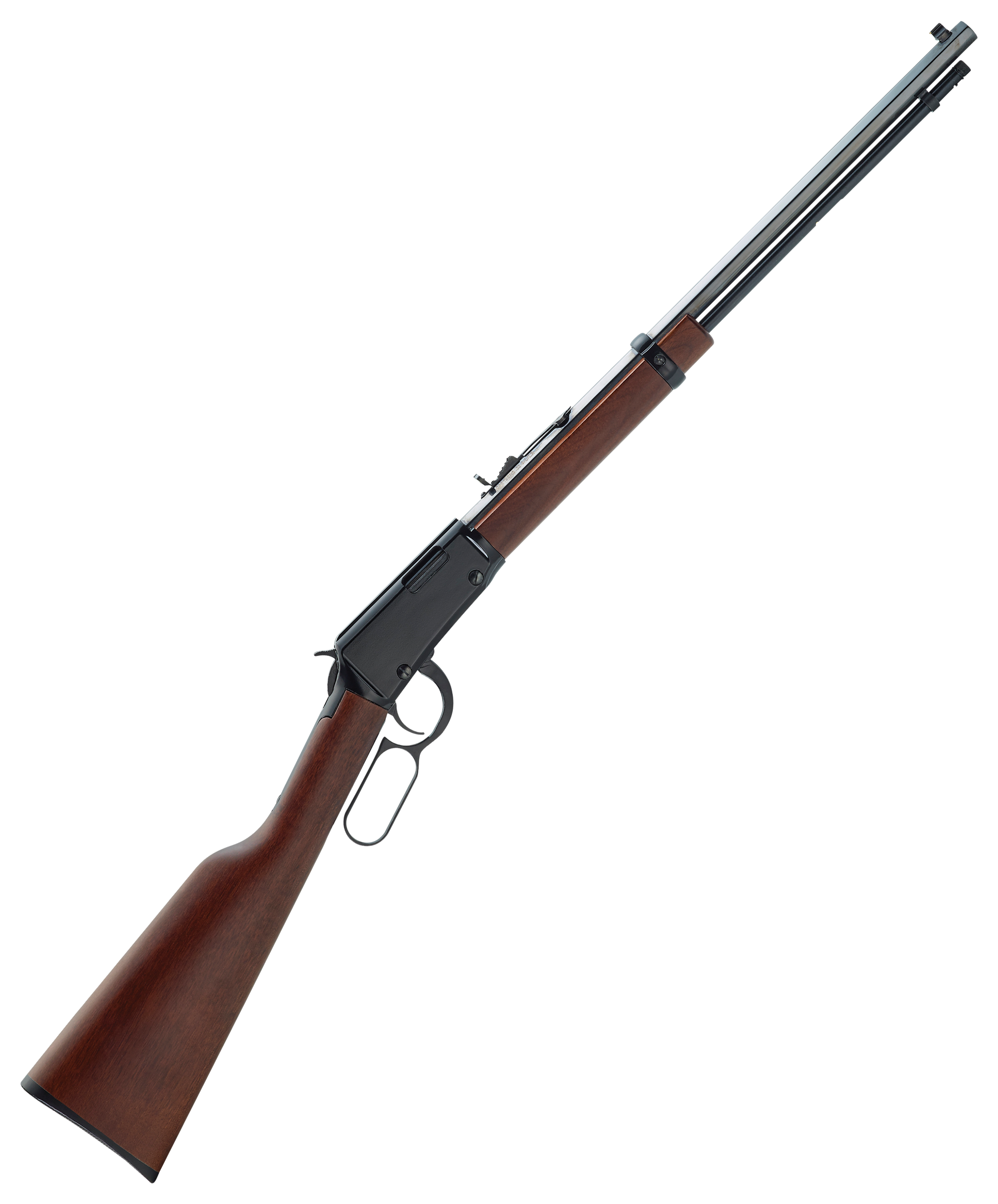 Henry Frontier Blued Lever Action Rifle - 17 HMR - 20in - Brown -  H001TV