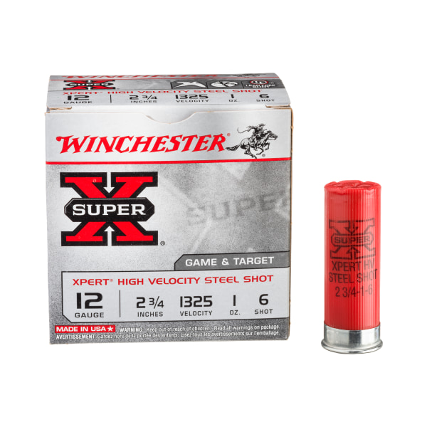 Winchester Xpert Hi-Velocity Game and Target Steel Shotshells - 20 Gauge - #7 Shot - 25 rounds