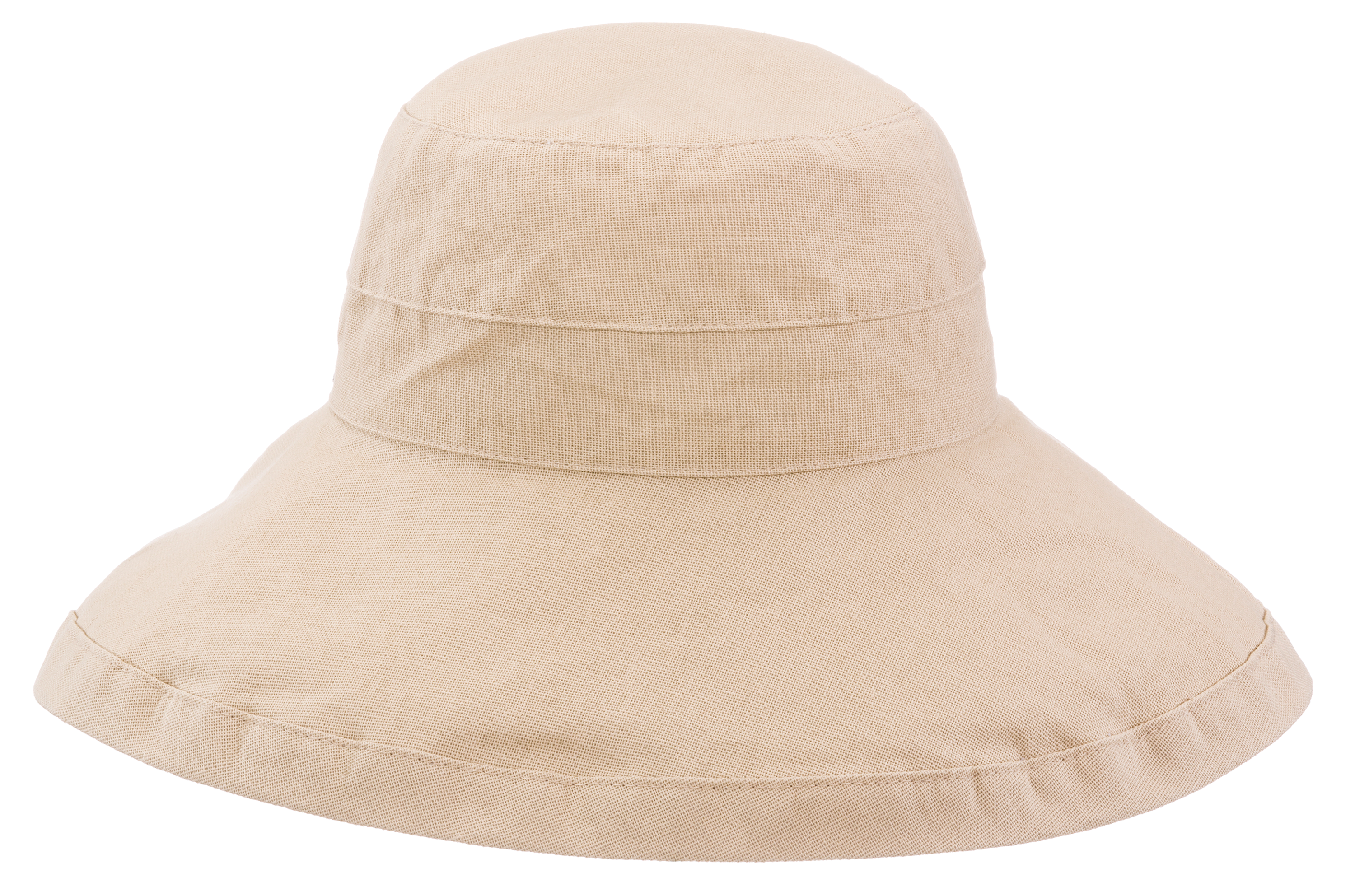 DORFMAN PACIFIC Adjustable Big Brim Cotton Canvas Sun Hat for Ladies