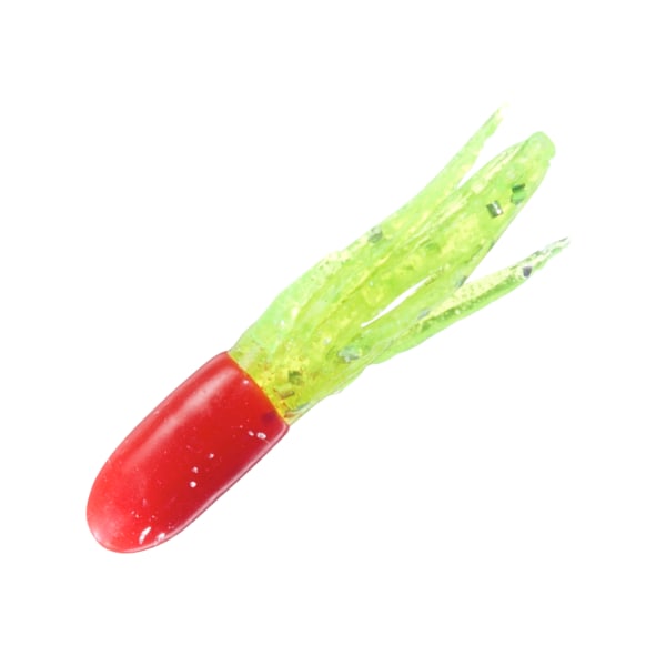 Bass Pro Shops Crappie Maxx Squirmin' Squirts - Red Chartreuse Sparkle
