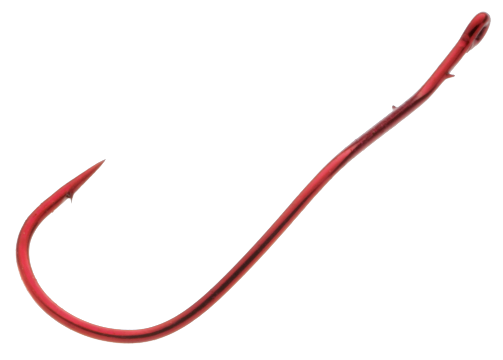 Mustad UltraPoint Slow Death Hook - Red - 10 Pack - #1