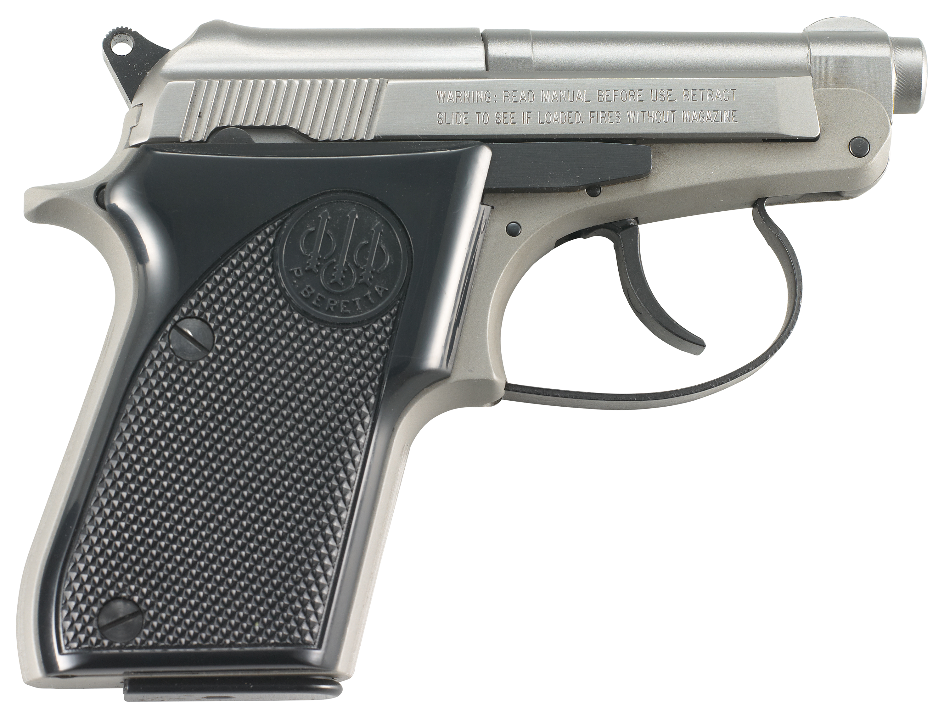 Beretta 21A Bobcat Inox Semi-Auto Rimfire Pistol - .22LR