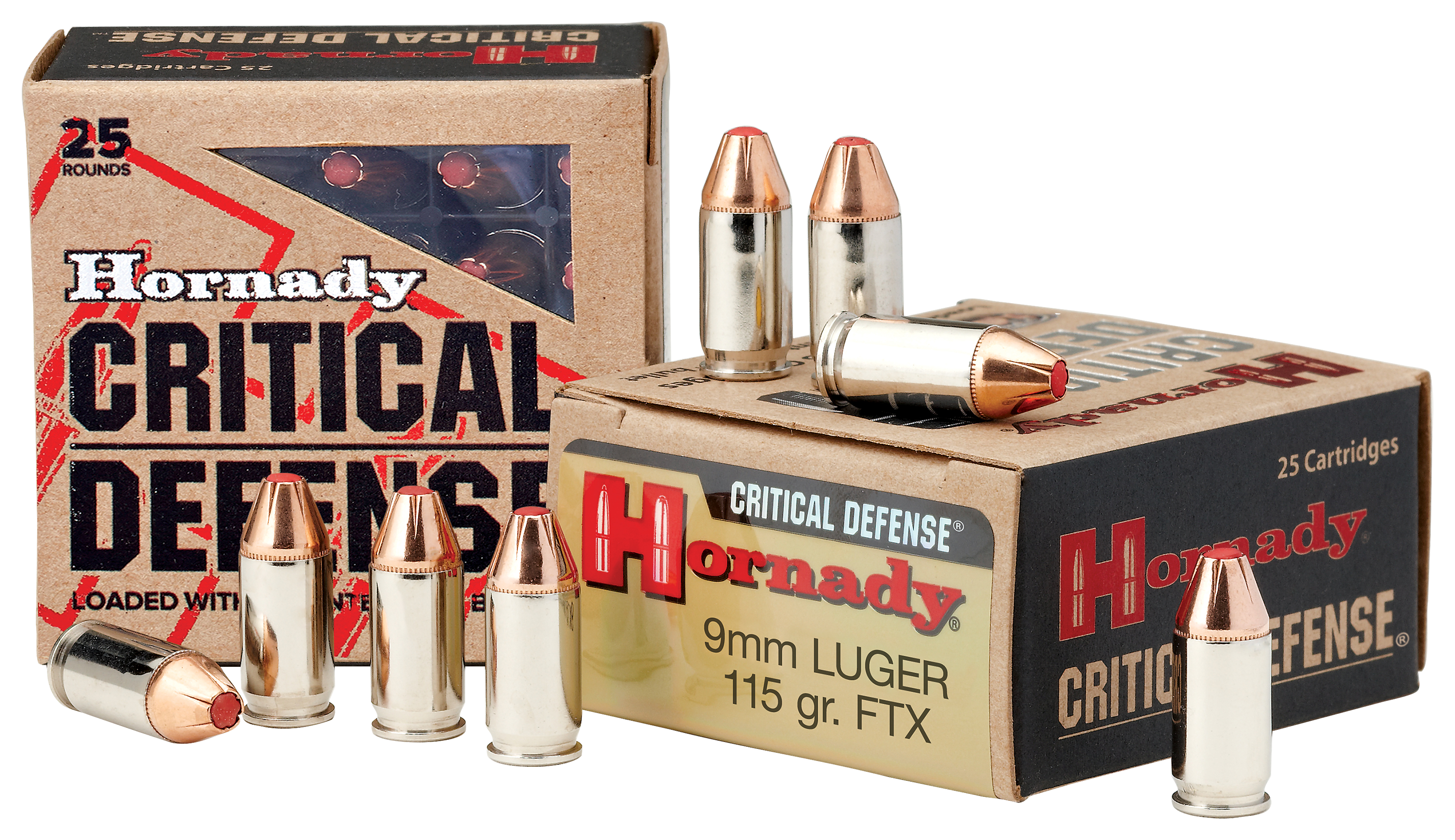 Hornady Critical Defense 9mm Luger 115 Grain Handgun Ammo