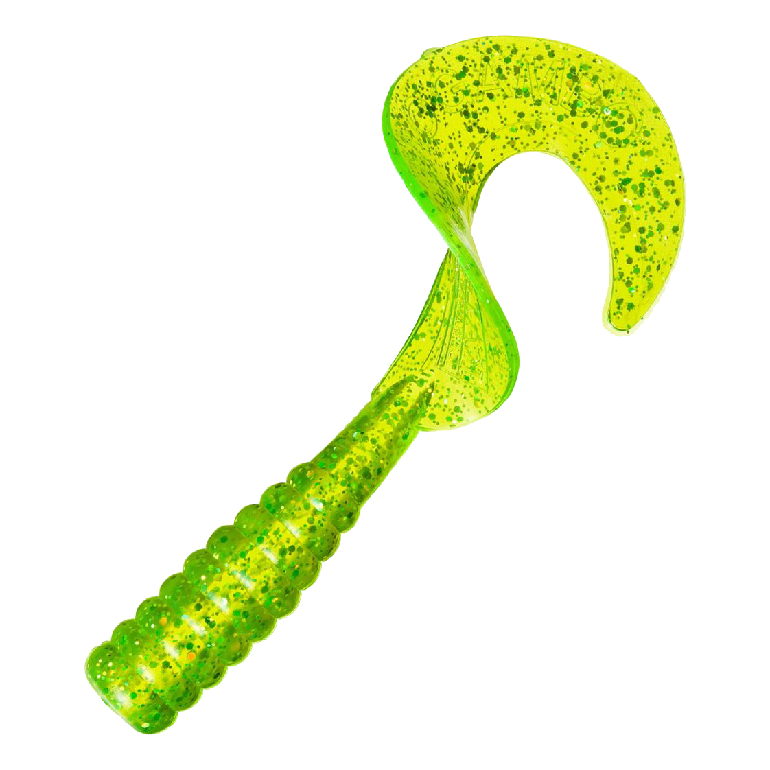 Kalin's Mogambo Grub - Chartreuse Hologram - 6"