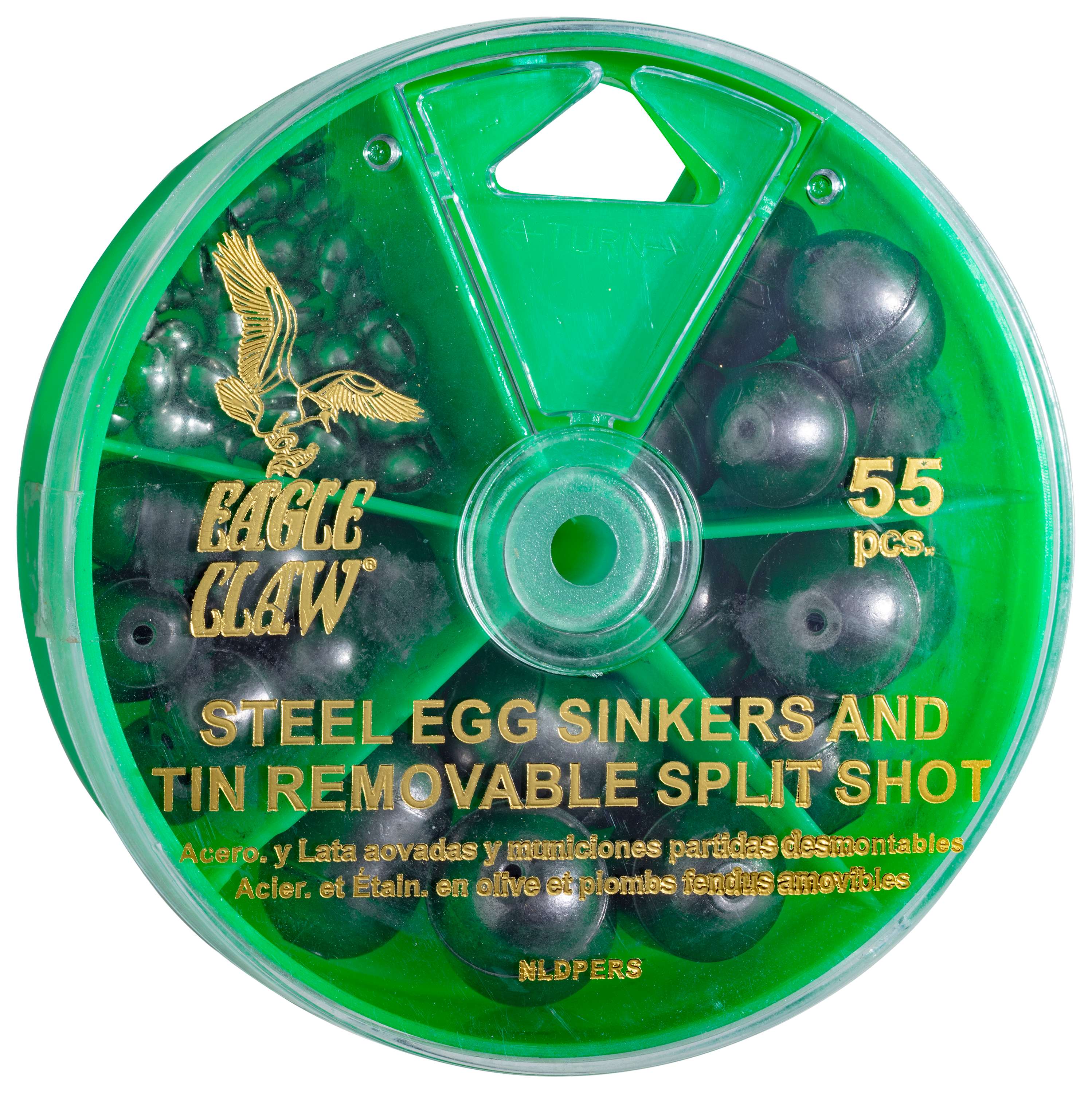 Eagle Claw Steel & Tin Egg Sinker Removable Split