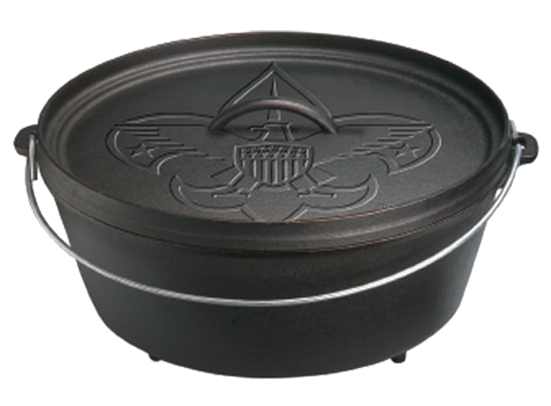 Lodge Boy Scouts of America Engraved 6-Quart Cast Iron Camp Dutch Oven