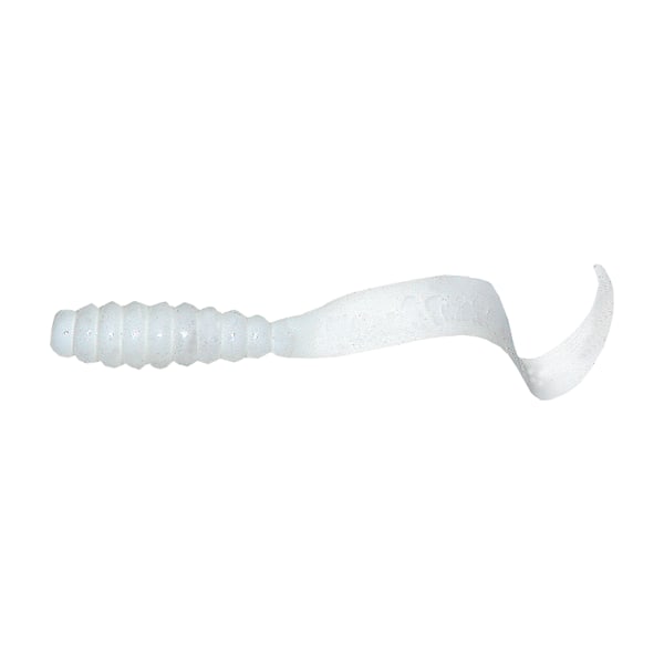 Mister Twister Curly Tail Grub - 4' - White
