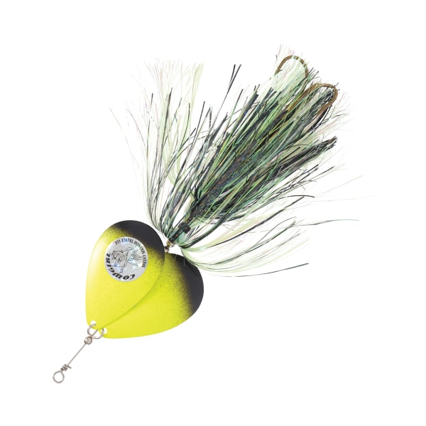 Musky Mayhem Tackle Double Cowgirl - Black Chartreuse Chartreuse