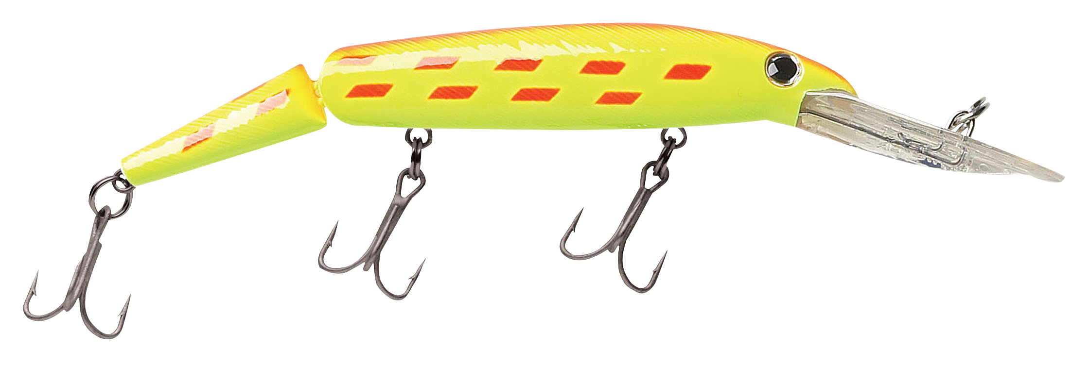 P-Line Predator Minnow - Chartreuse/Orange Back/Bars