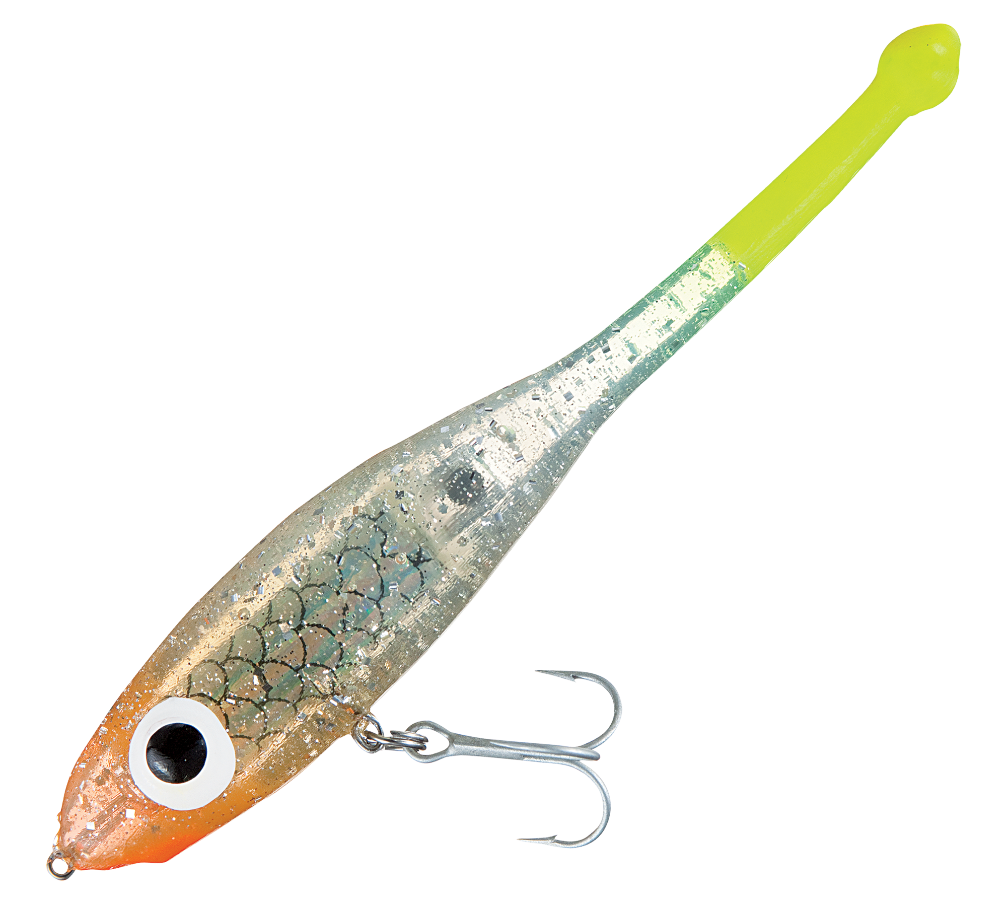 Paul Brown's Devil Soft Baits - Silver/Chartreuse Tail