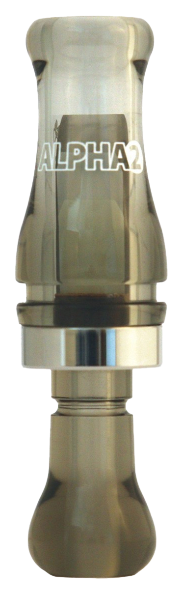 Image of RNT Calls Alpha 2 Double Reed Duck Call - Smoke