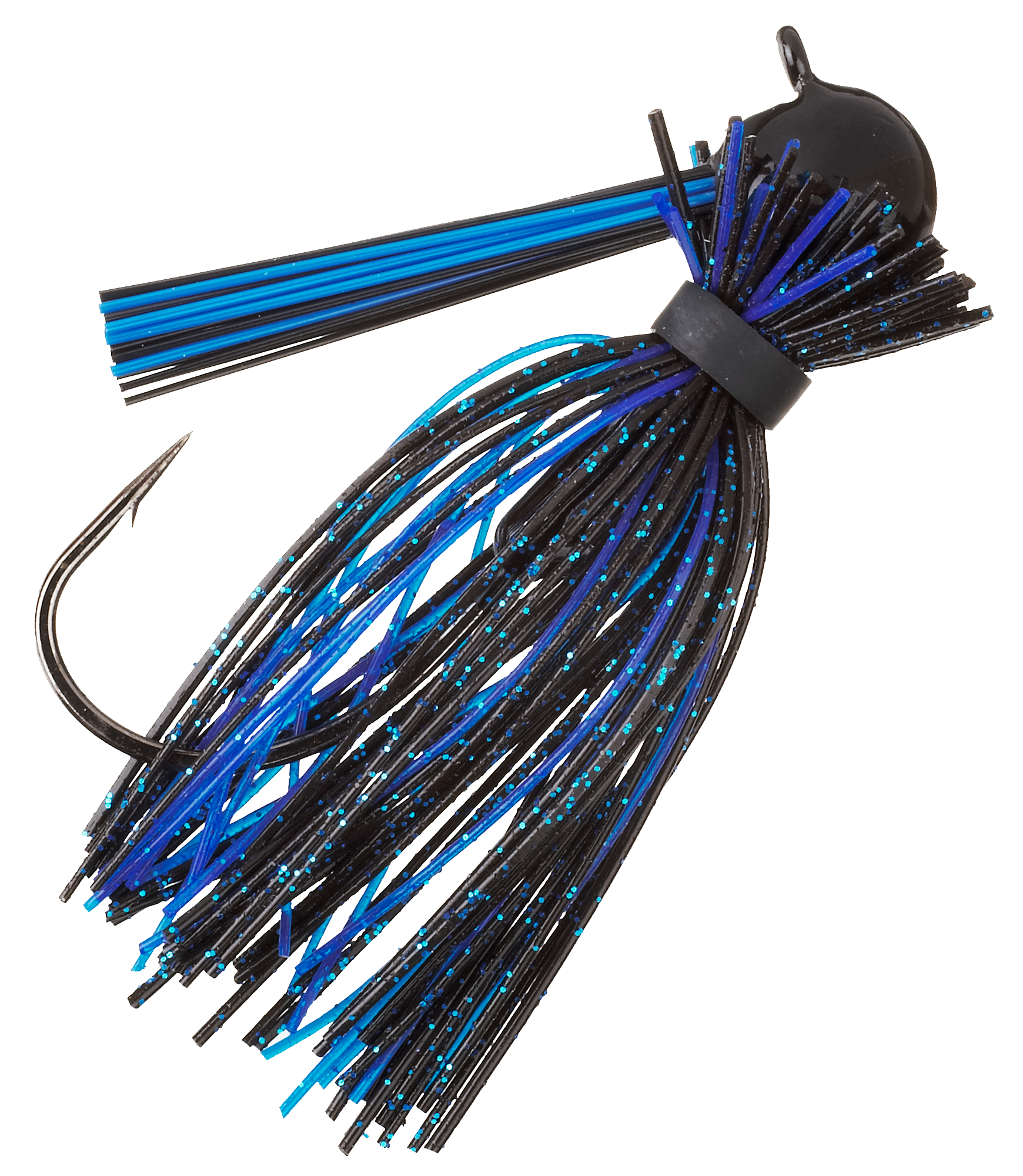 Chompers Eraser Jig - 3/16 oz. - Black/Blue Flash