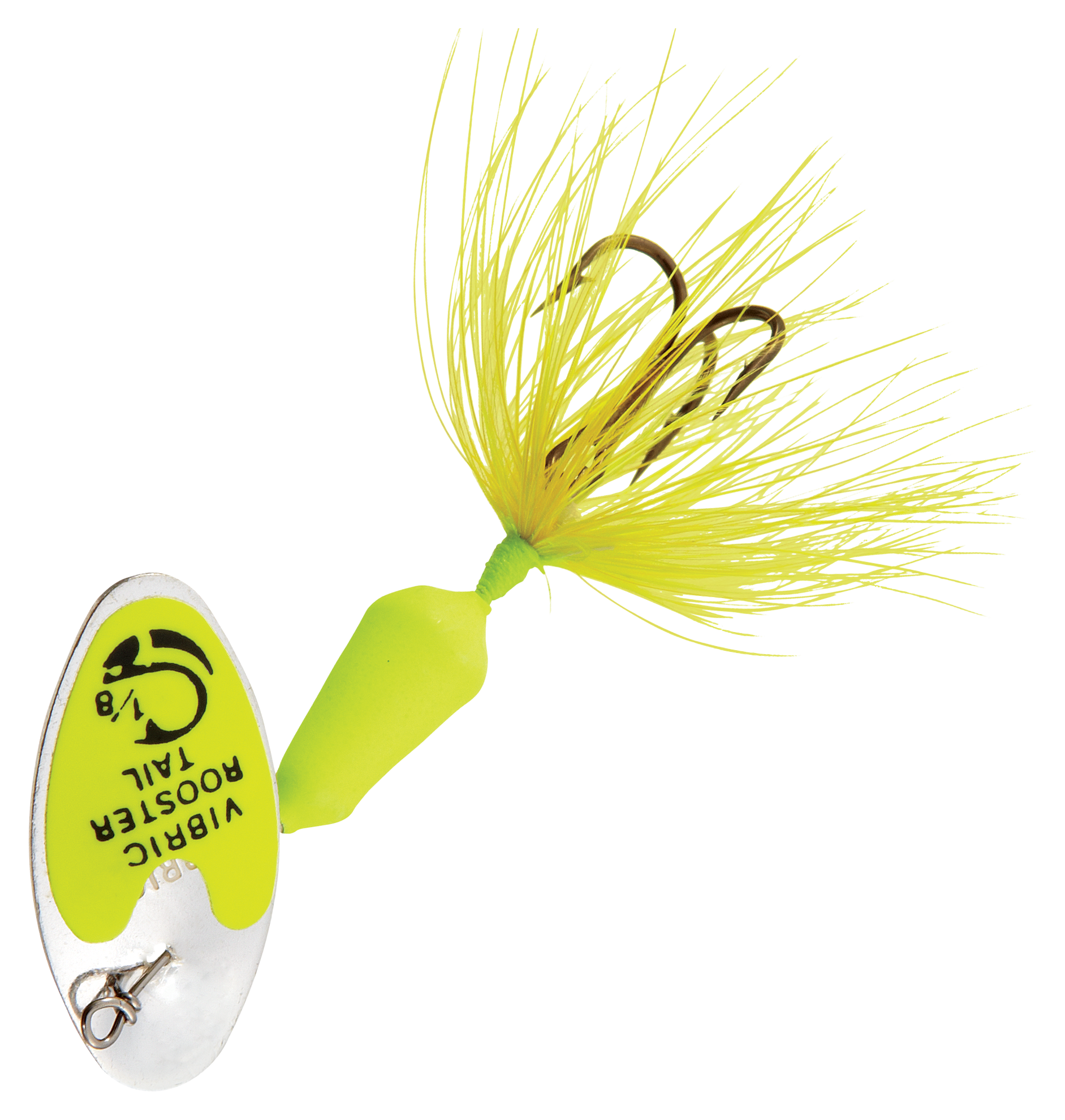 Worden's Vibric Rooster Tail Inline Spinner - 1/4 oz. - Fluorescent Chartreuse Mylar