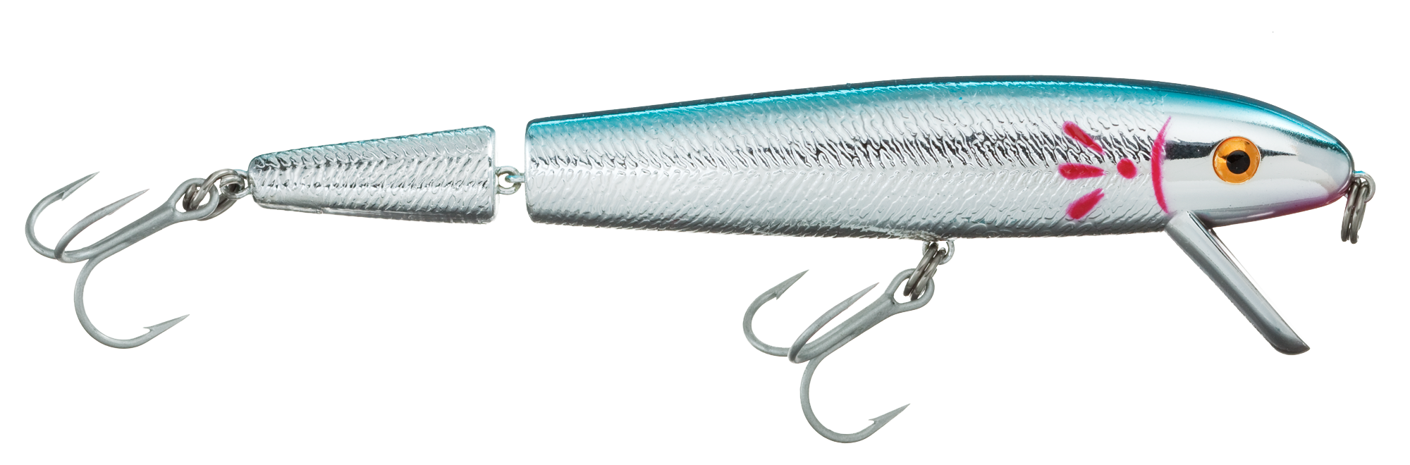 Cotton Cordell CJ9 Jointed Red Fin - 5″ - Chrome/Blue Back