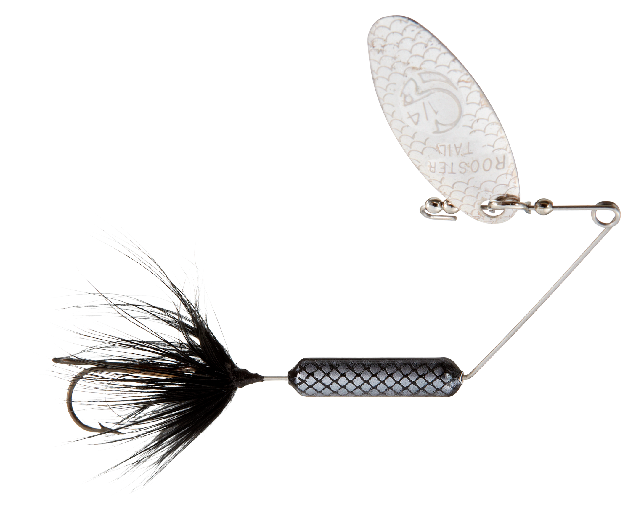 Worden's Super Rooster Tail Spinnerbait - 1/8 oz. - Black