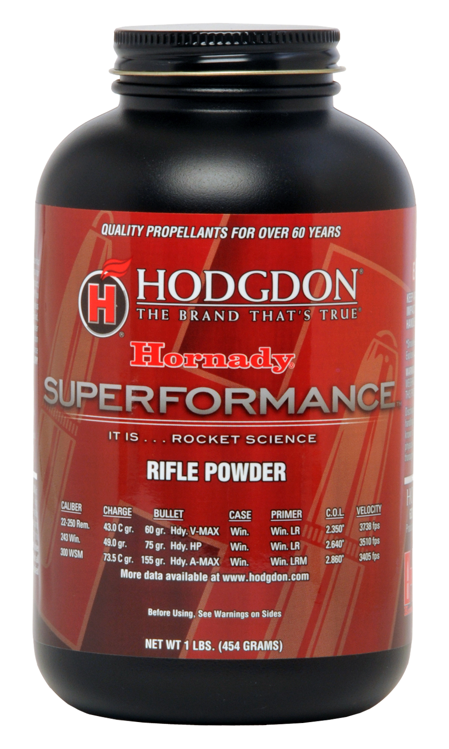 Hodgdon Hornady Superformance Rifle Powder - 1 lb.