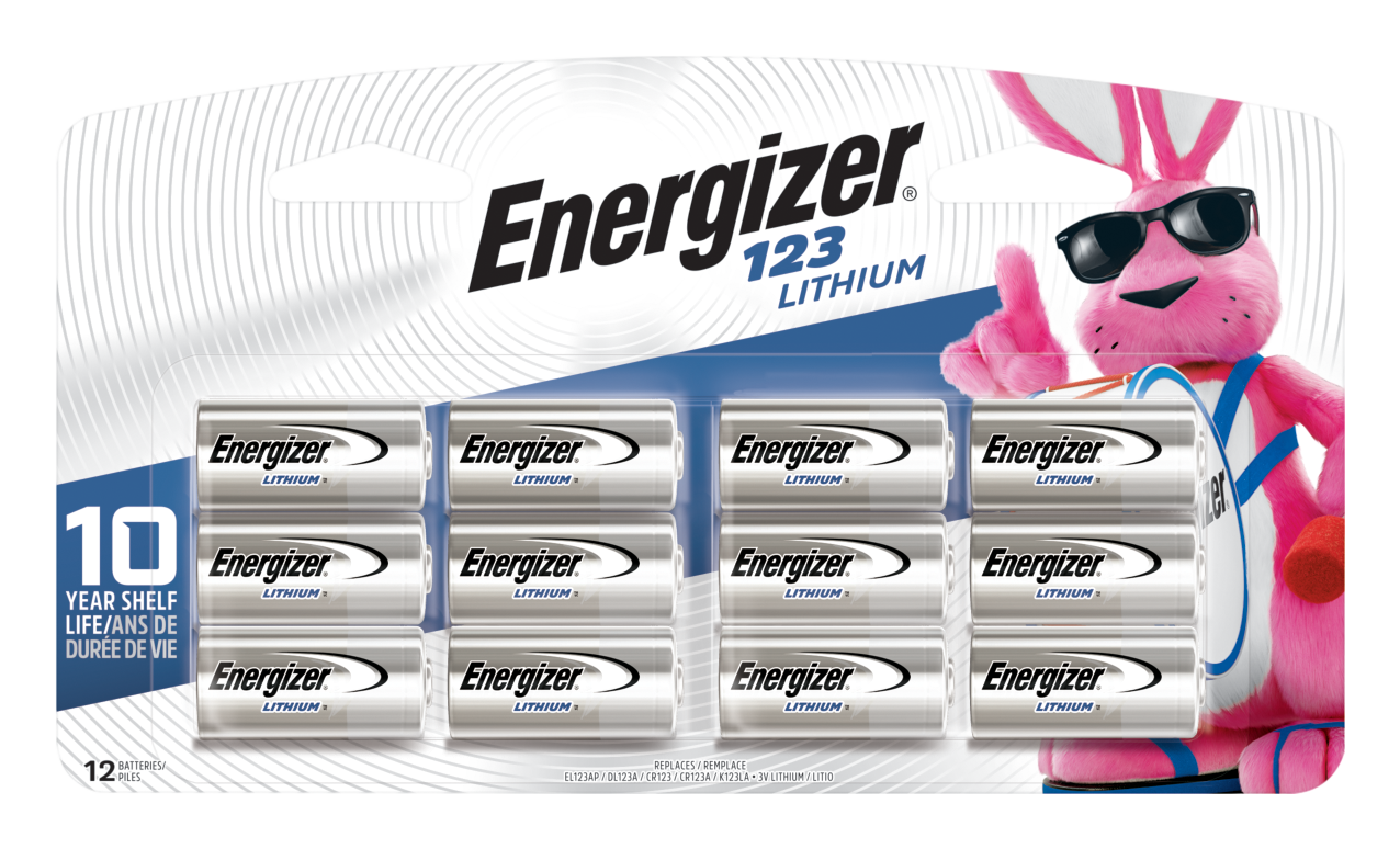 Energizer Lithium 123 Batteries 12-Pack