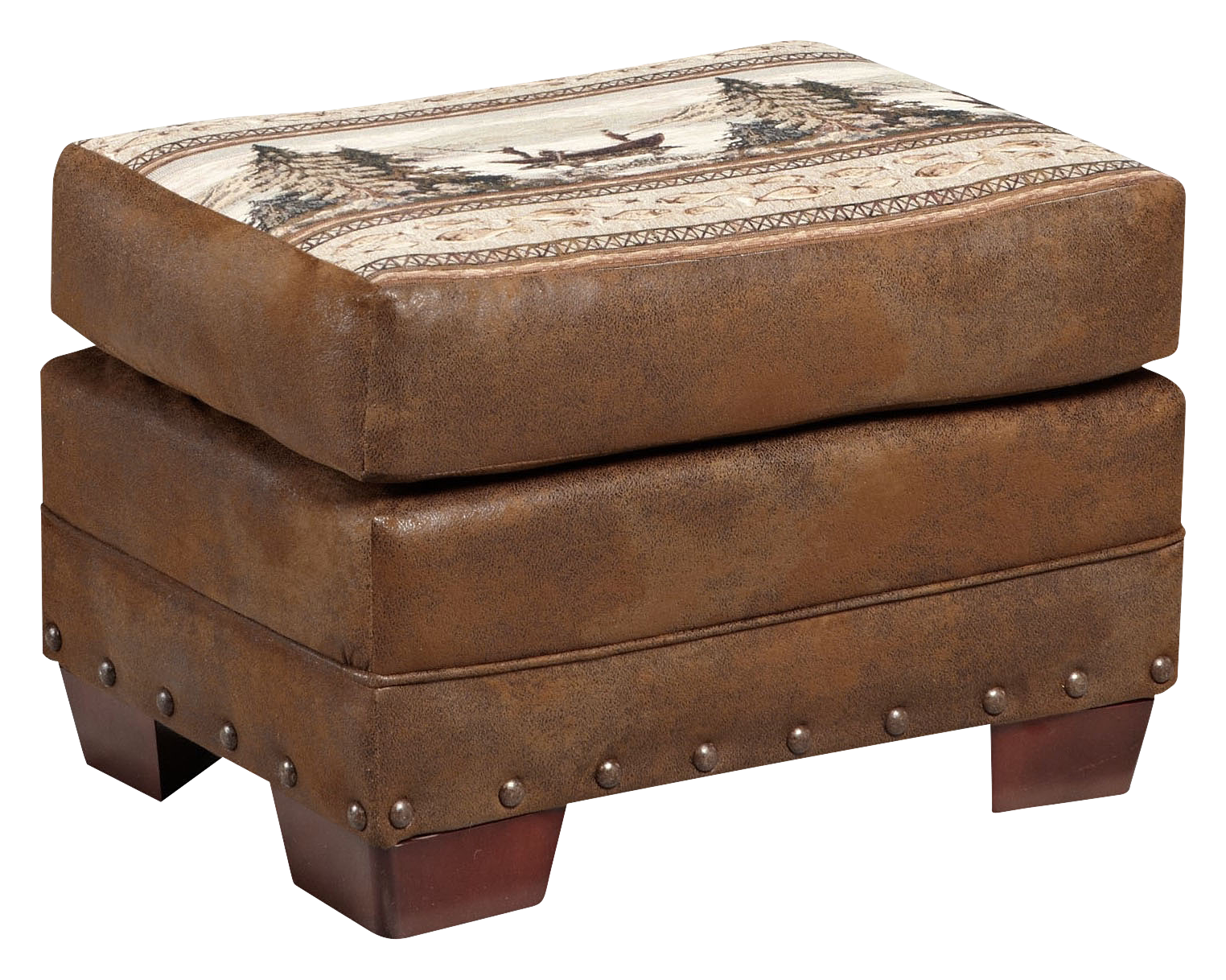 Image of American Furniture Classics Lodge Collection Ottoman