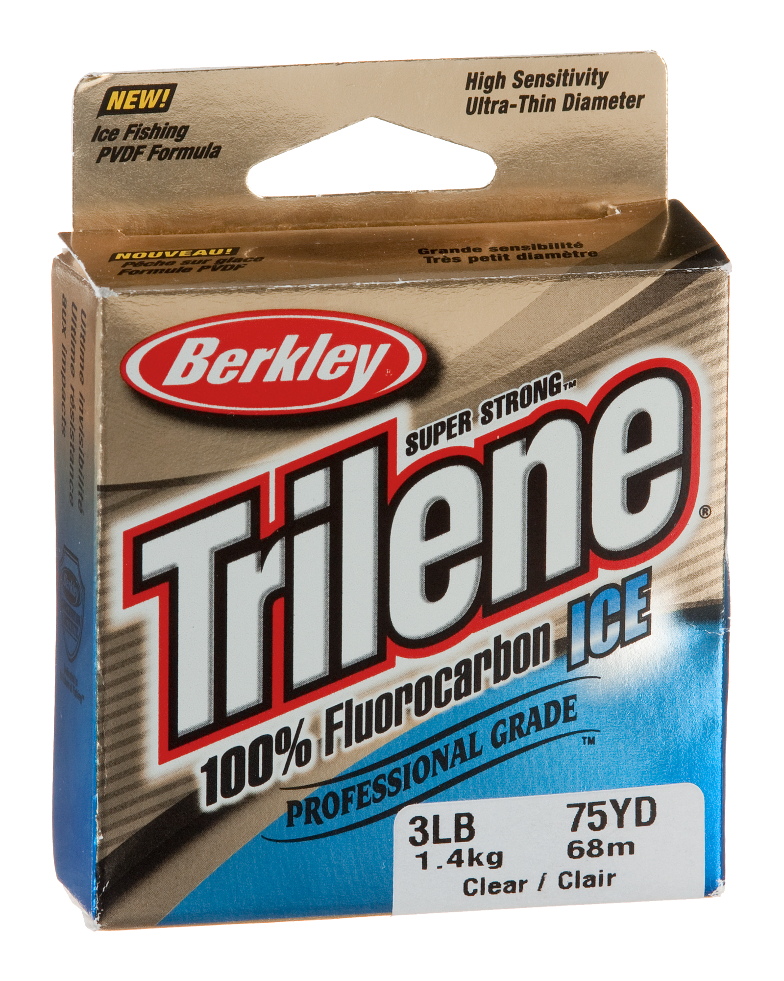 Berkley Trilene 100% Fluorocarbon Ice Fishing Line 75 YD TFIPS-15 Clear  CHOOSE YOUR LINE