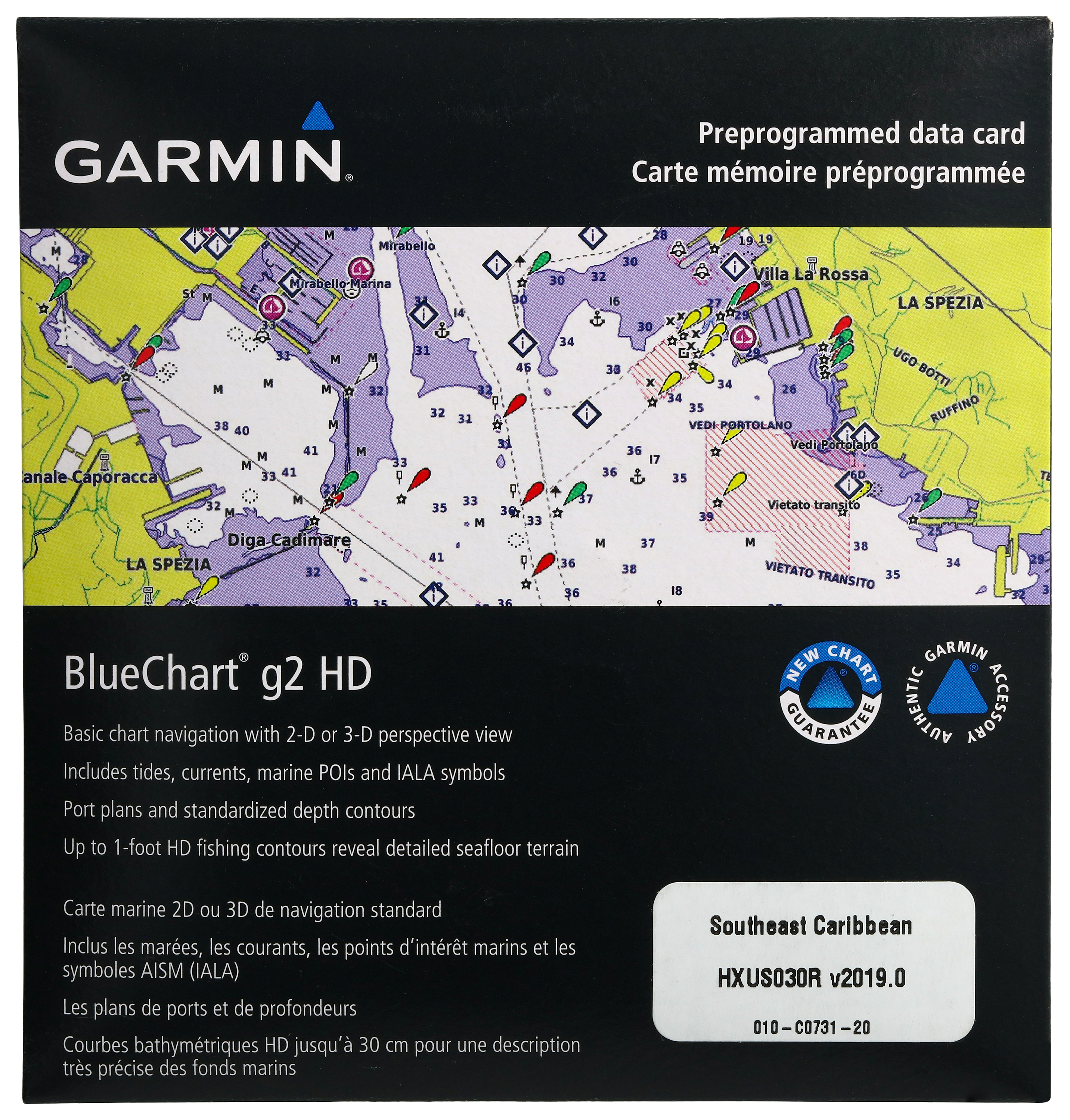 Image of Garmin BlueChart g2 HD Chartplotter Maps microSD Card - Southeast Carribean