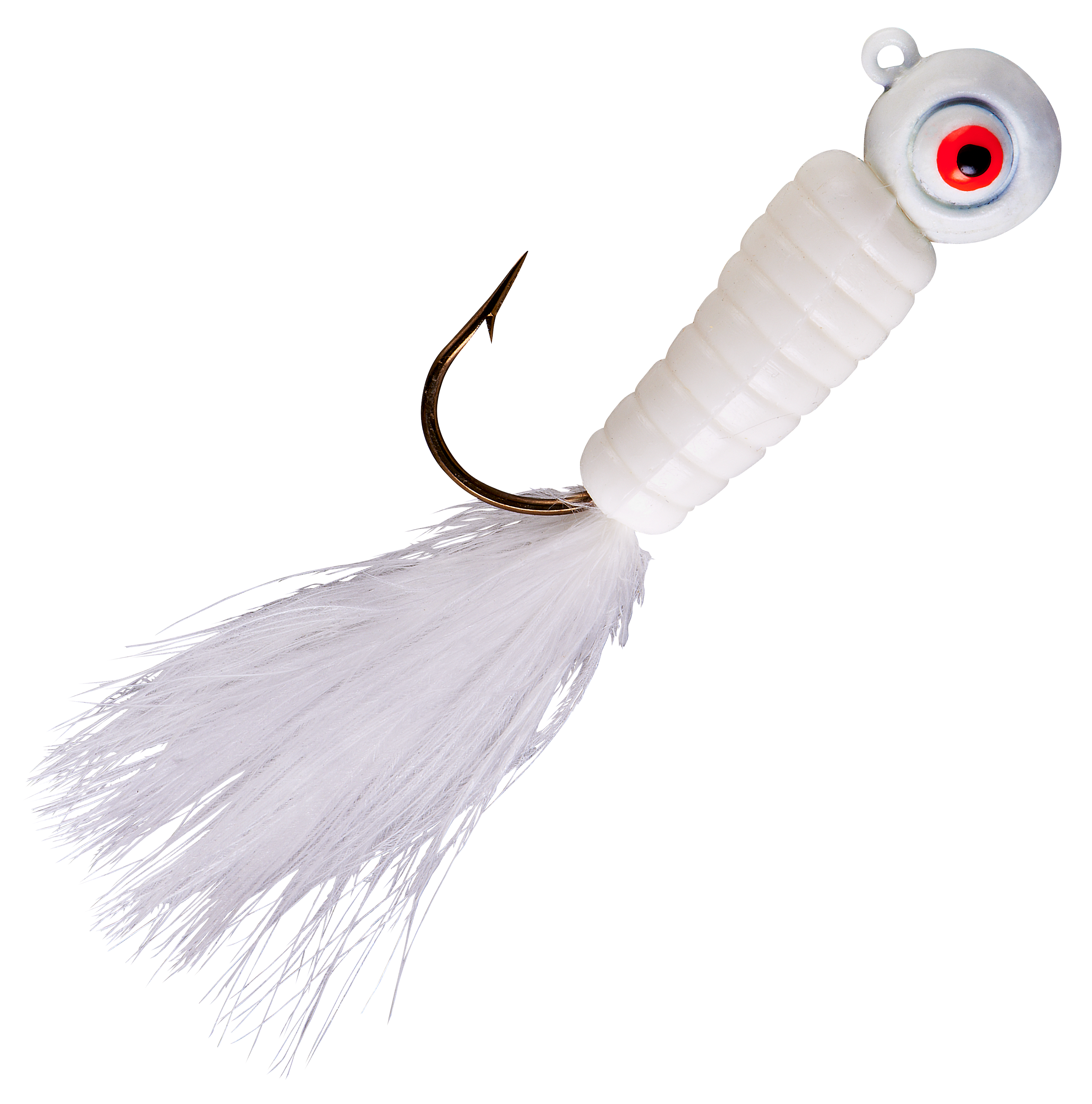 Lindy Fuzz-E-Grub Jig - 1/8 oz. - White