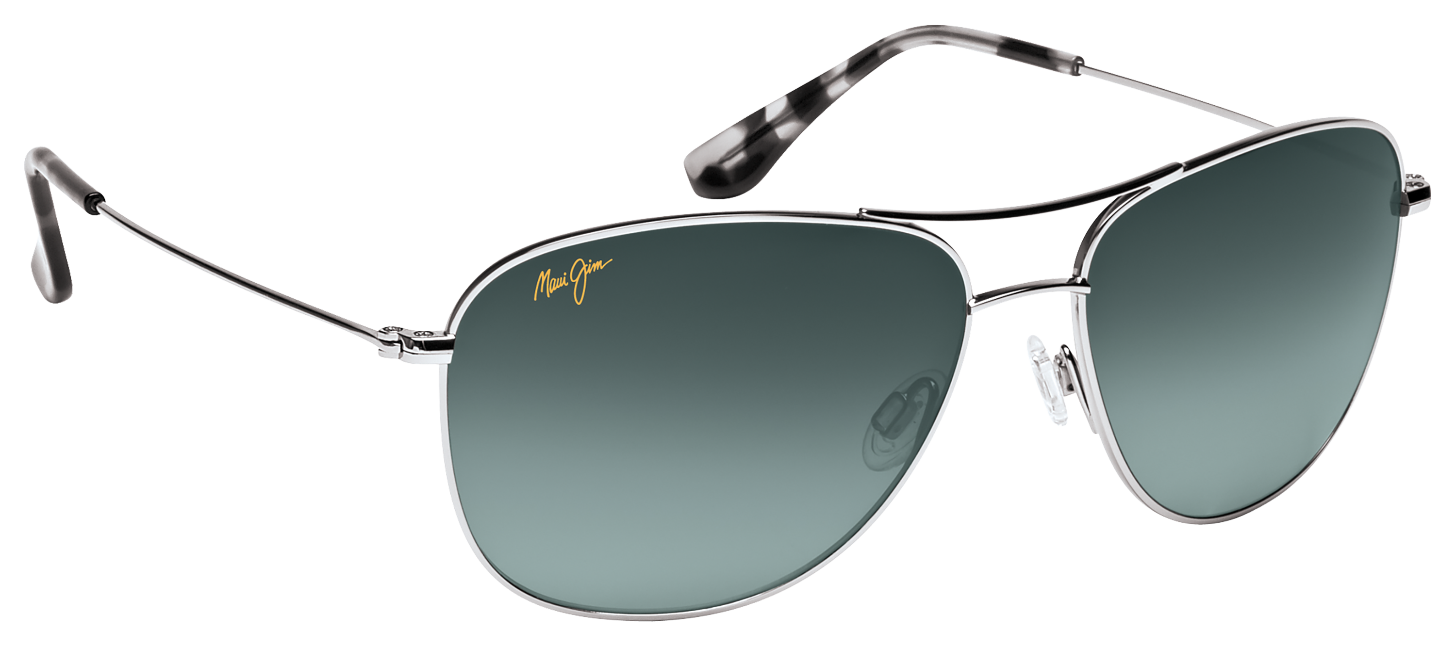 Image of Maui Jim Cliff House Polarized Sunglasses - Silver/Neutral Gray