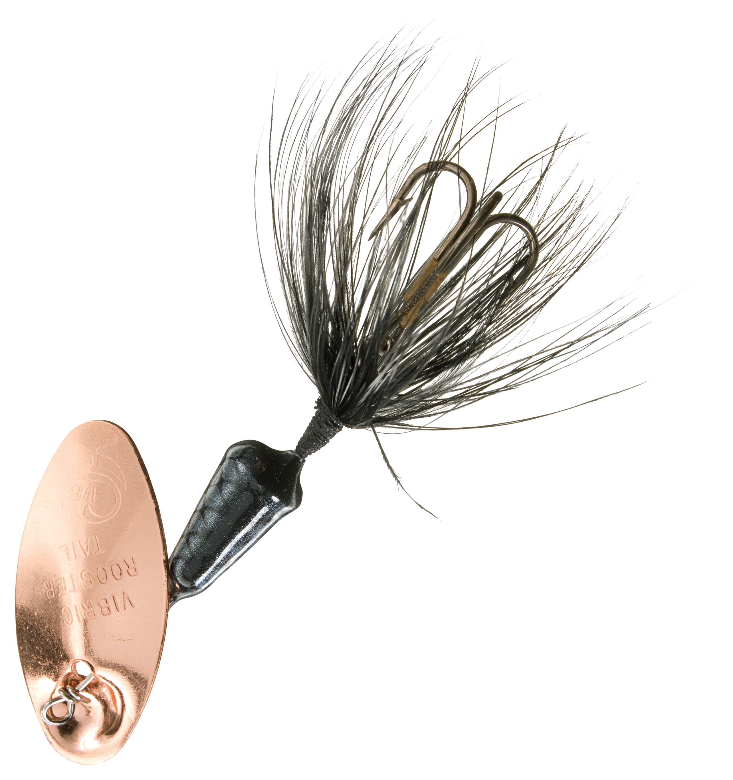 Worden's Vibric Rooster Tail Inline Spinner - 1/4 oz. - Copper Black