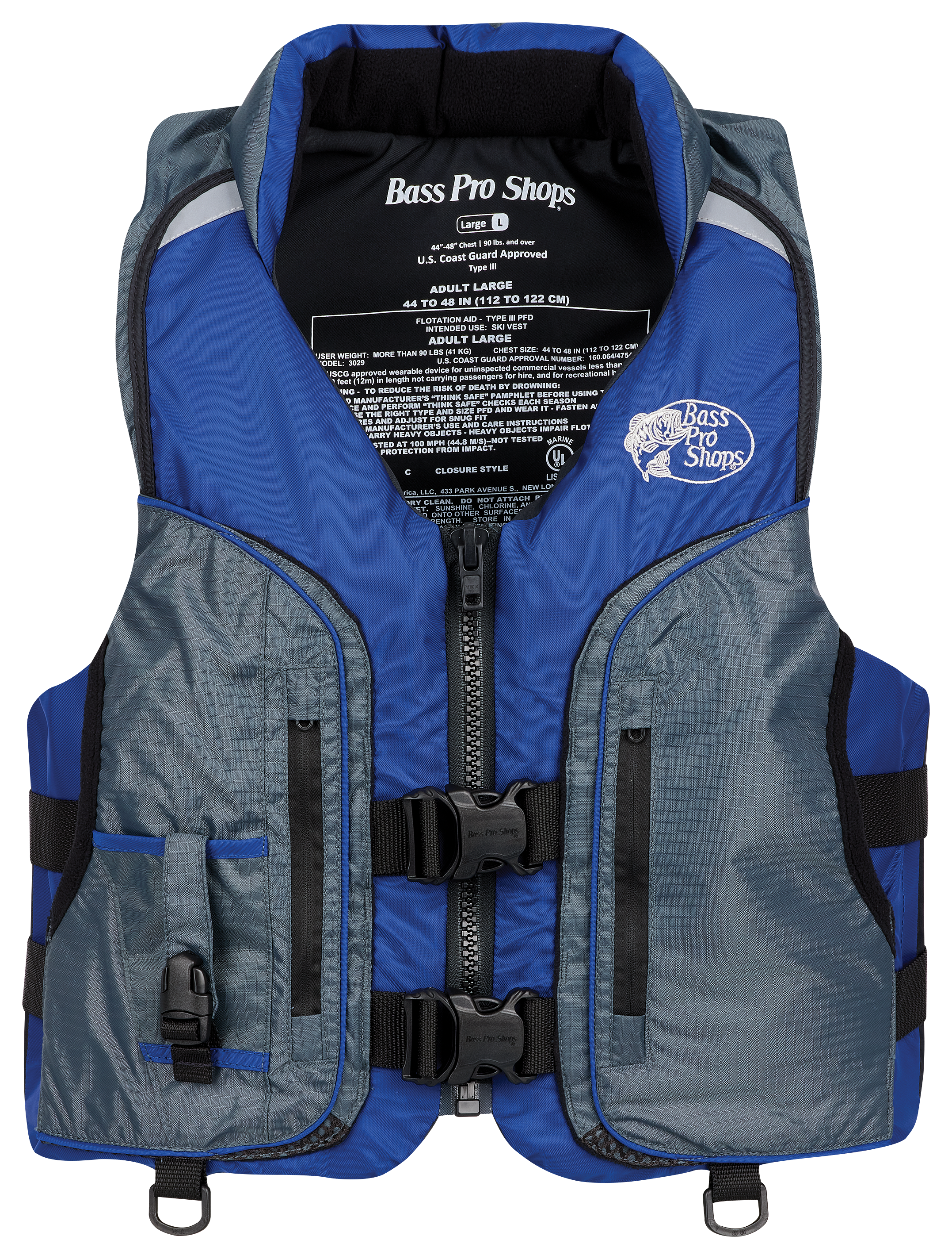 Deluxe Bass Pro Fishing Vest, Top Of the line, 8 Pockets, Breathable, Model  1800