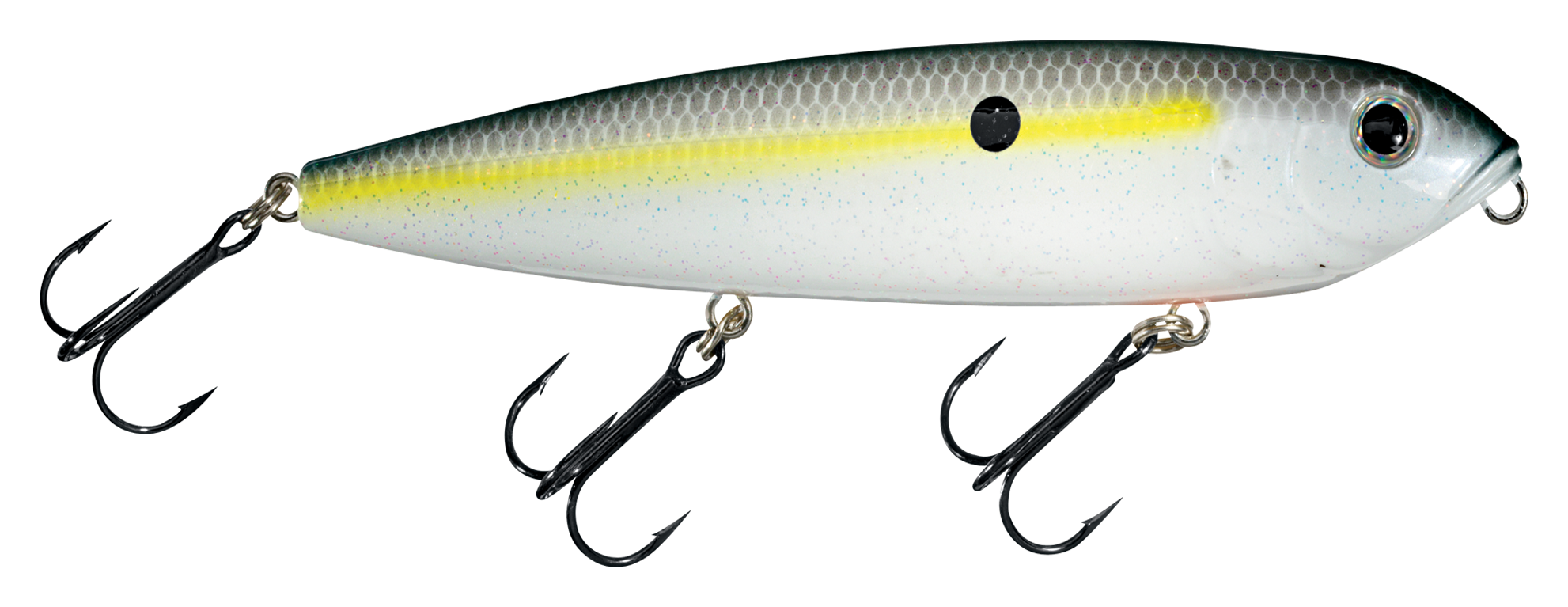 Strike King KVD Sexy Dawg Topwater Hard Baits - Sexy Shad - 4-1/2''