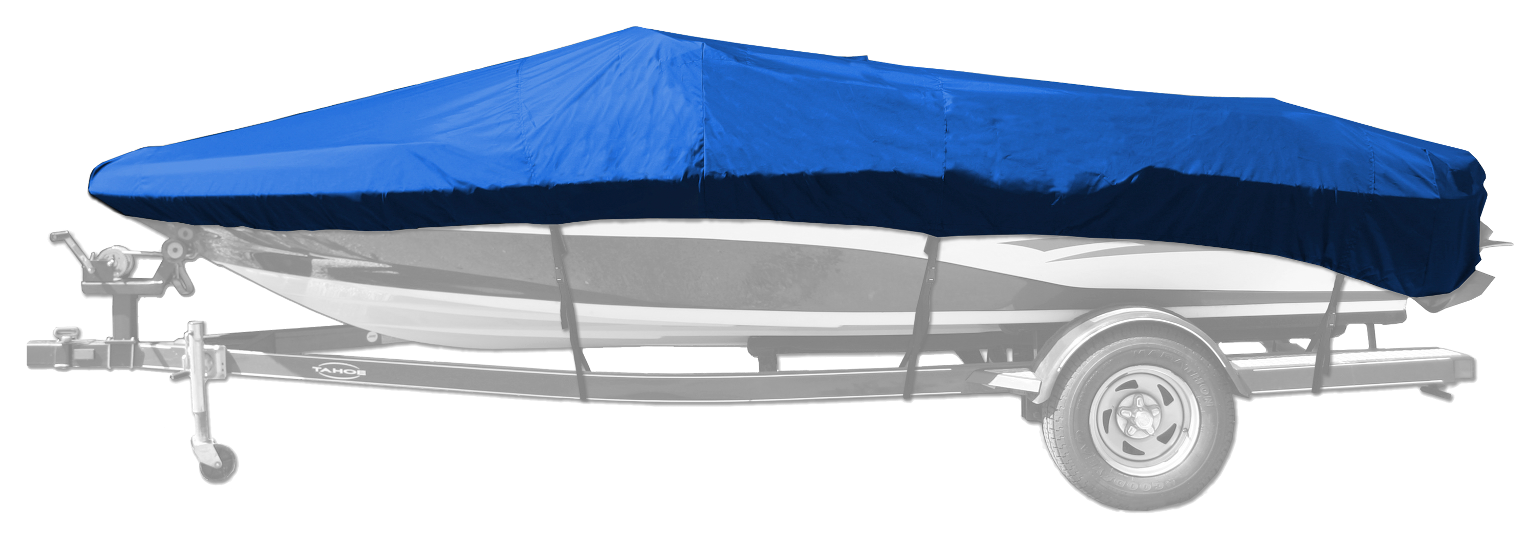 Bass Pro Shops Select Fit Hurricane Boat Cover for Euro V-Hull Runabout I/O Model by Westland - Blue - 16'6'' to 17'5