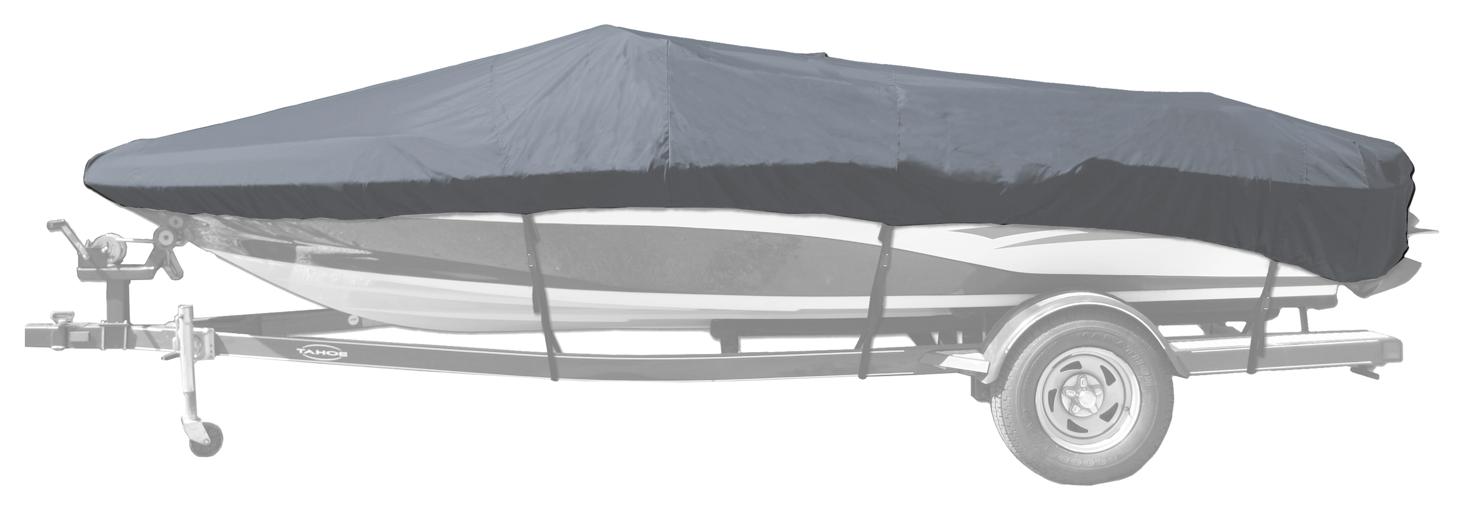 Bass Pro Shops Select Fit Hurricane Boat Cover by Westland for Euro V-Hull Runabout I/O Model - Gray - 16'6'' to 17'5