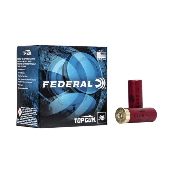 Federal Premium Top Gun Target Load Shotshells - Velocity 1200 - 12 Gauge - #8 Shot - 25 Rounds