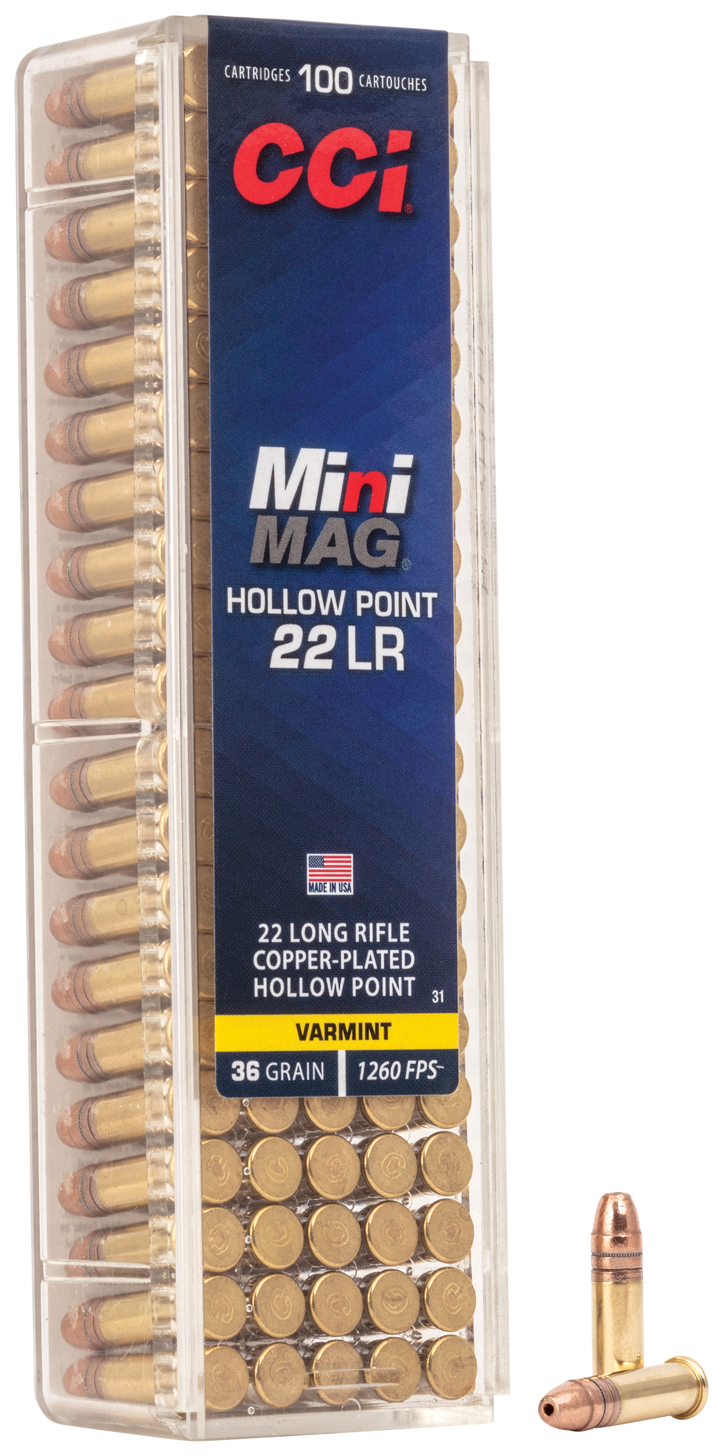 CCI Mini-Mag .22 LR 36 Grain Rimfire Ammo