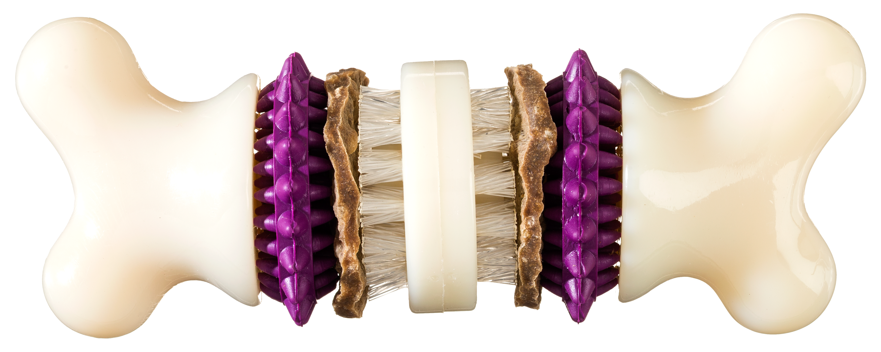 PetSafe Busy Buddy Bristle Bone for Dogs - White - Medium