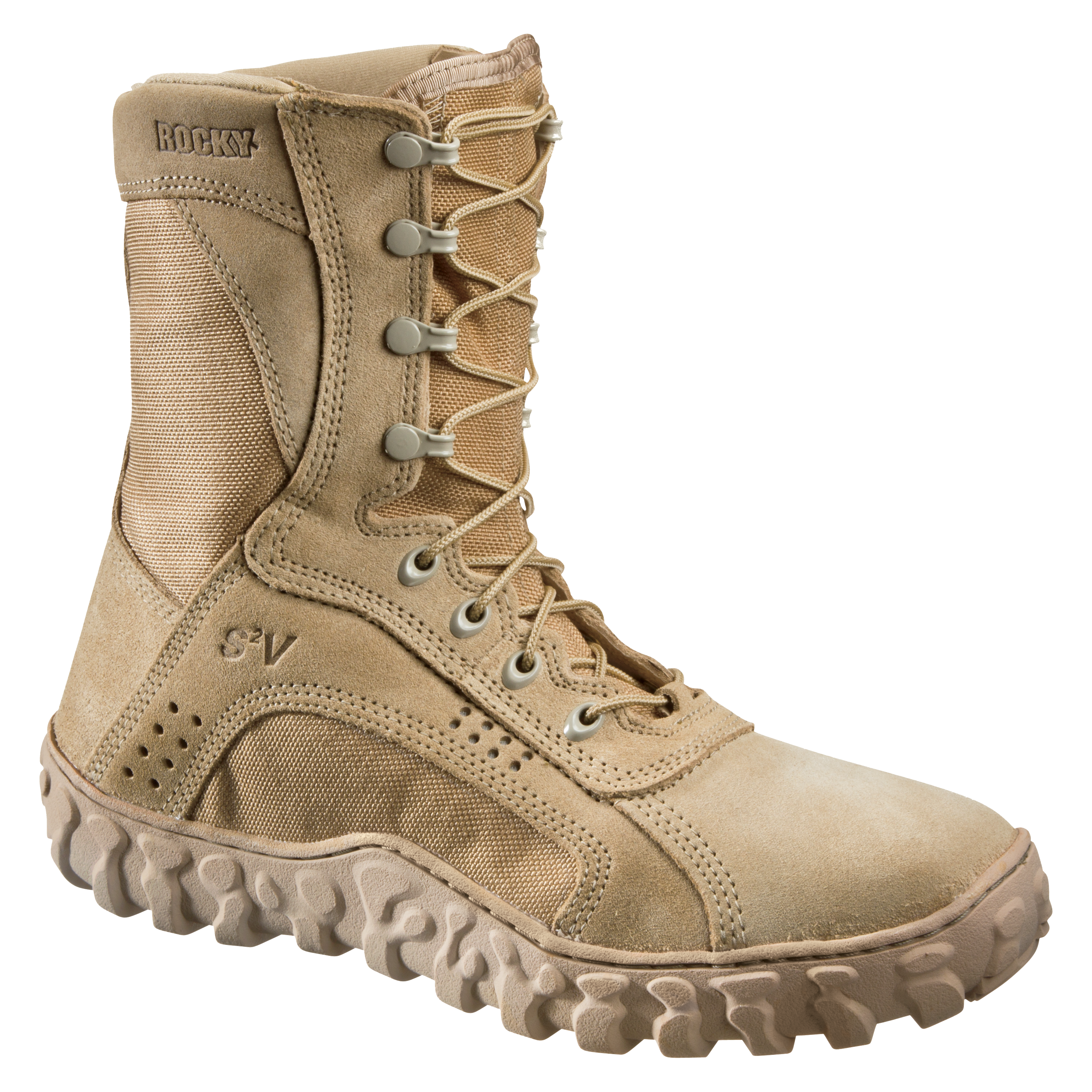 ROCKY S2V Vented Military Duty Boots for Men - Desert Tan - 8W