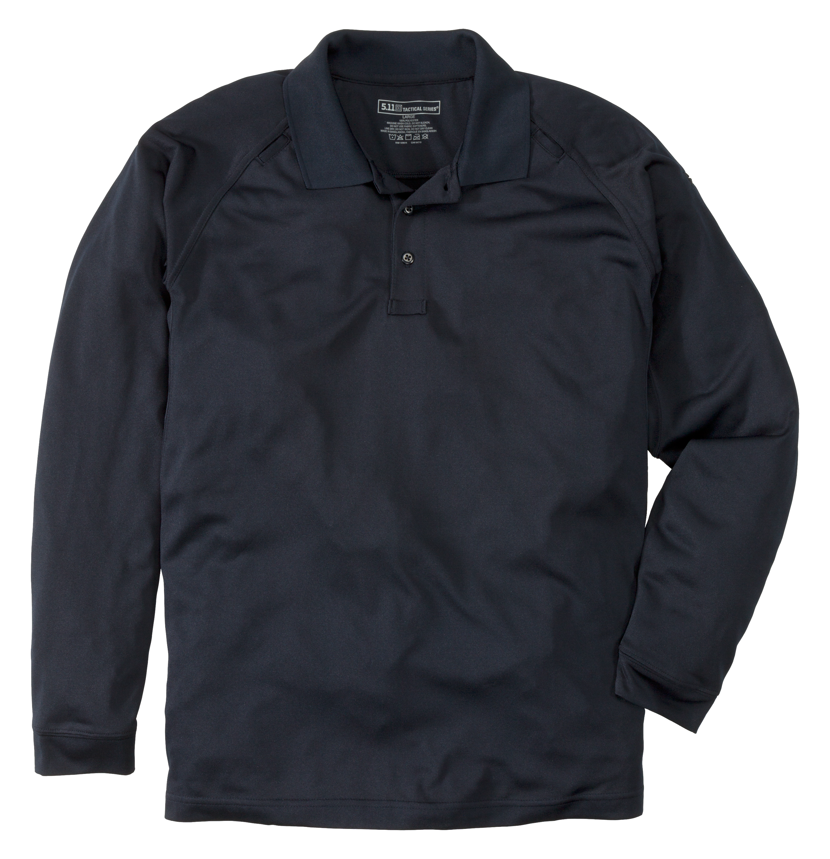 Image of 5.11 Tactical Performance Long-Sleeve Polo Shirt for Men - Dark Navy