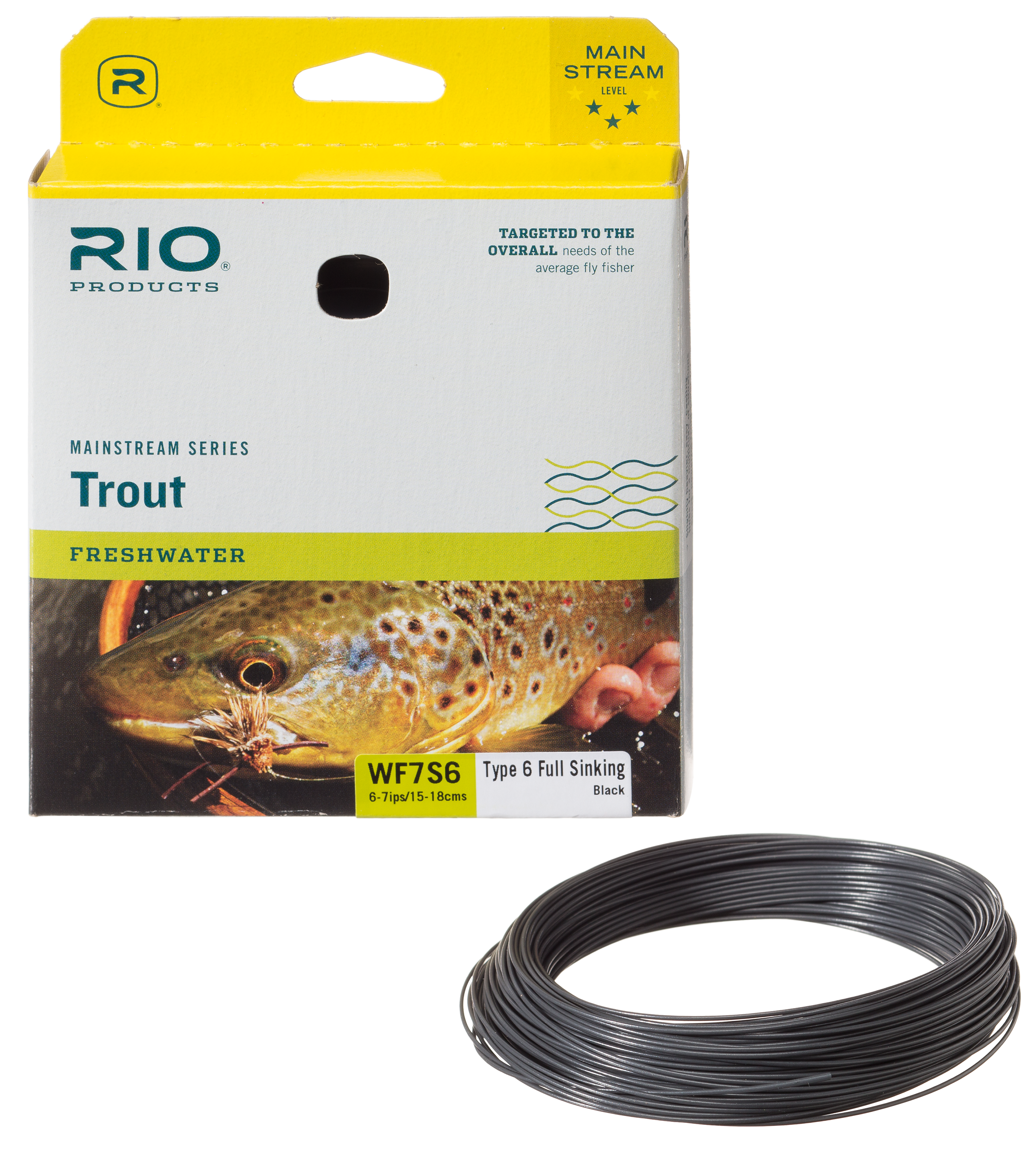 Rio Mainstream Type 3 Full Sinking Fly Line - WF8S3 - Brown