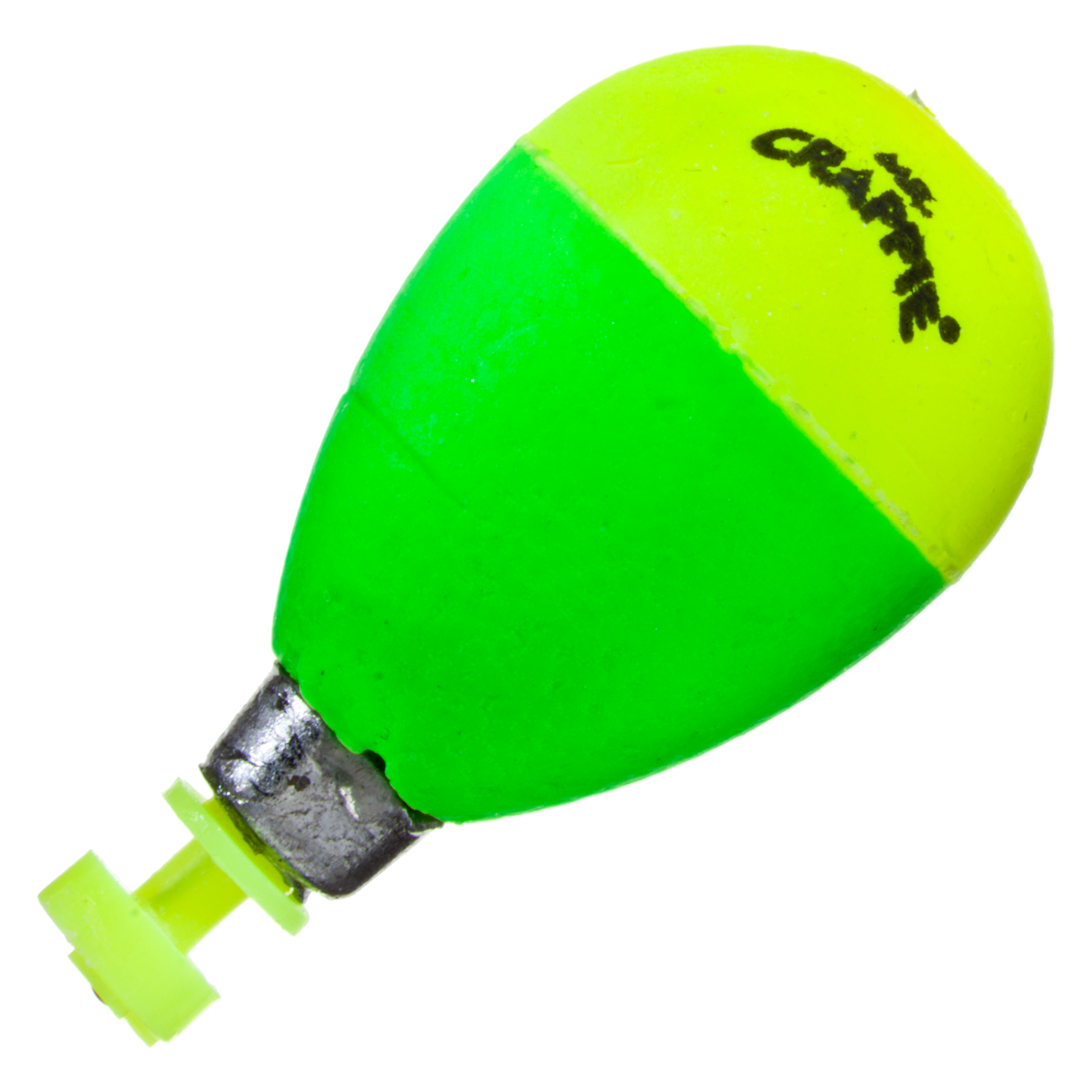 Mr Crappie Flo-Glo Lighted Weighted Bobber TWO PKS =4 Total Floats  #M2BW-2YG-GL