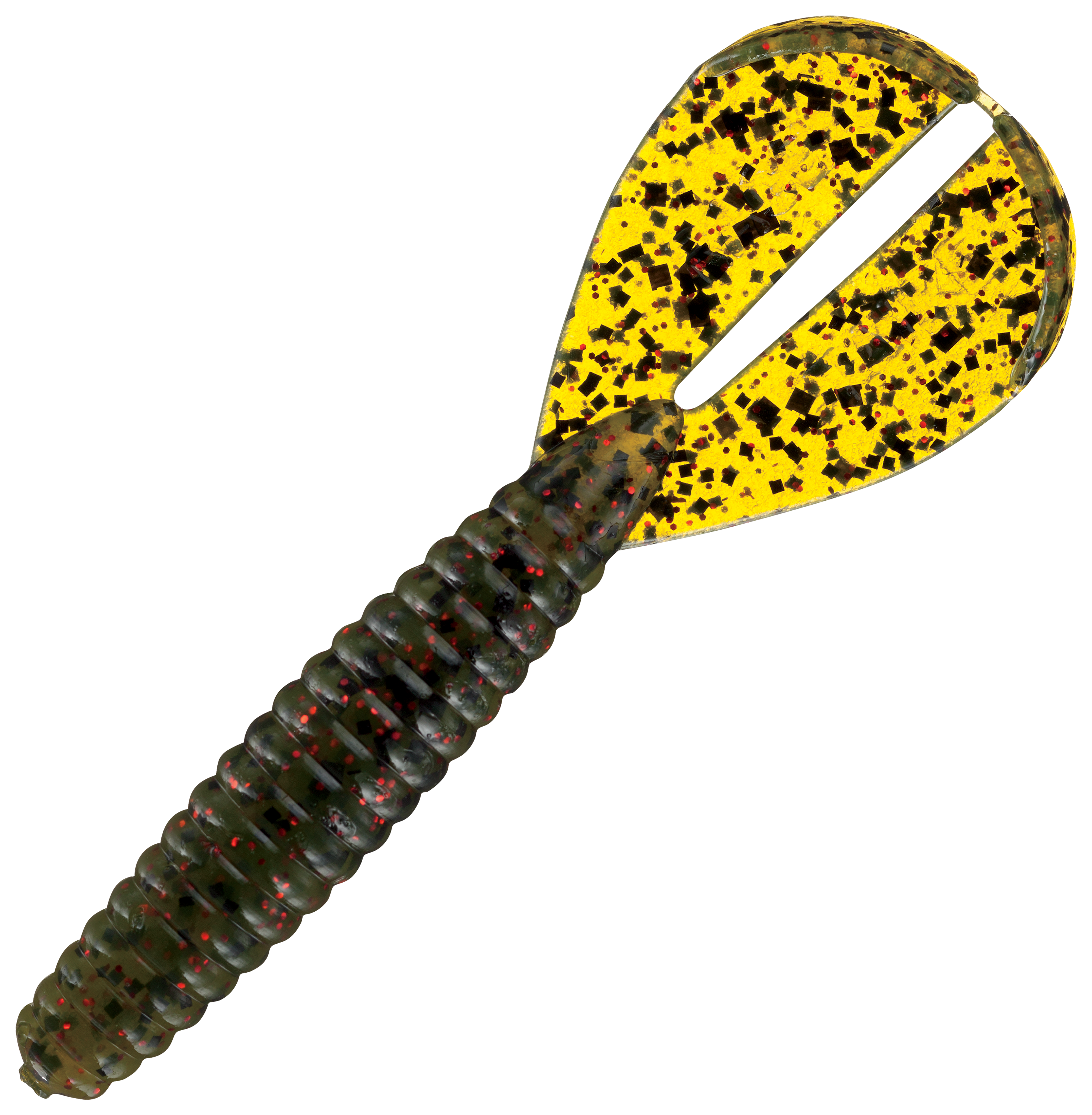 Strike King Rage Tail Twin Tail Menace Grub - 3-1/2 - Watermelon Red Flak - 1208110506573-1941251 - Fishing The Strike King® Rage Tail™ Twin Tail Menace Gr sku 1208110506573-1941251