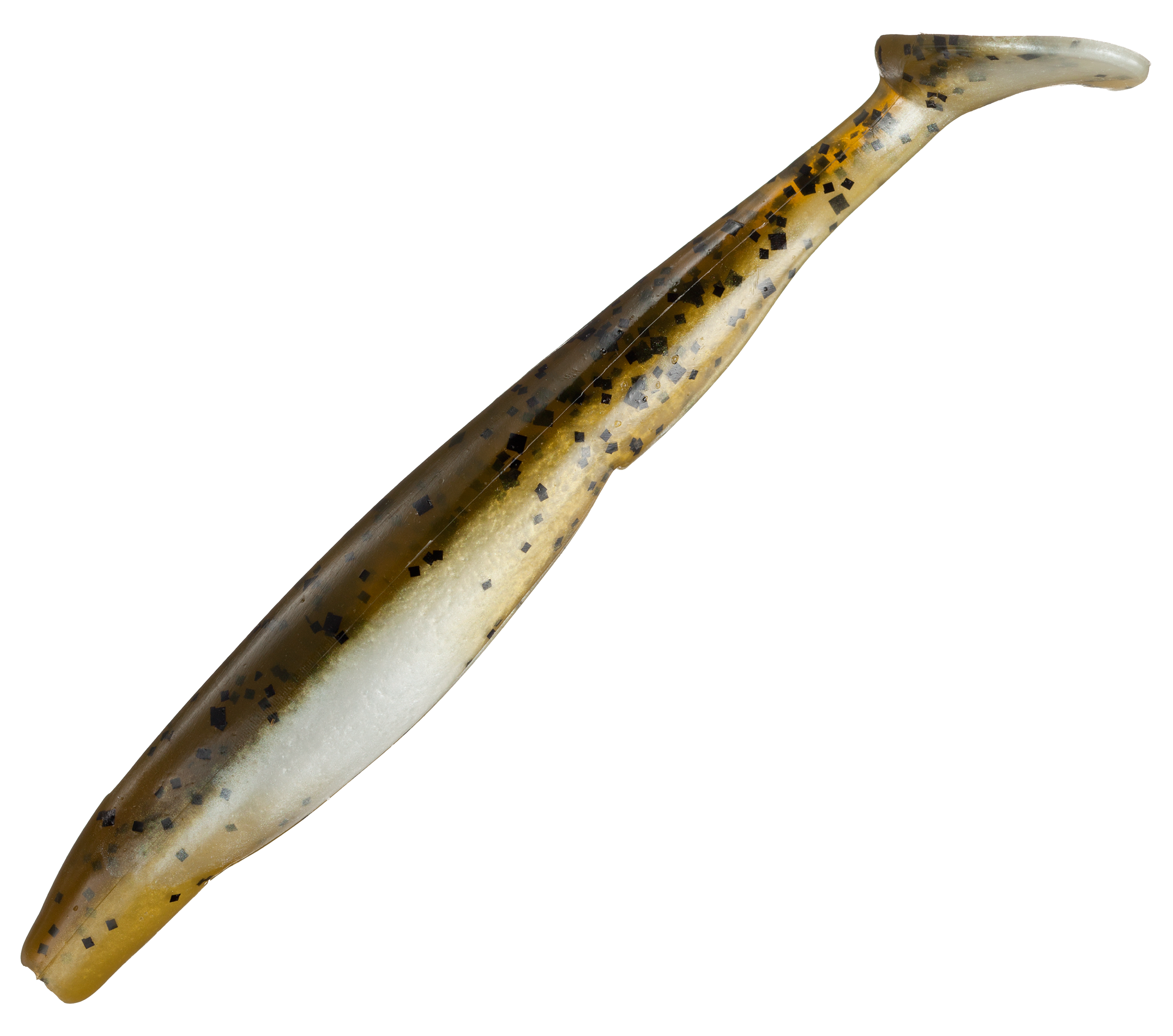 Strike King KVD Perfect Plastics Swimn Caffeine Shad - Green Pumpkin/Pearl