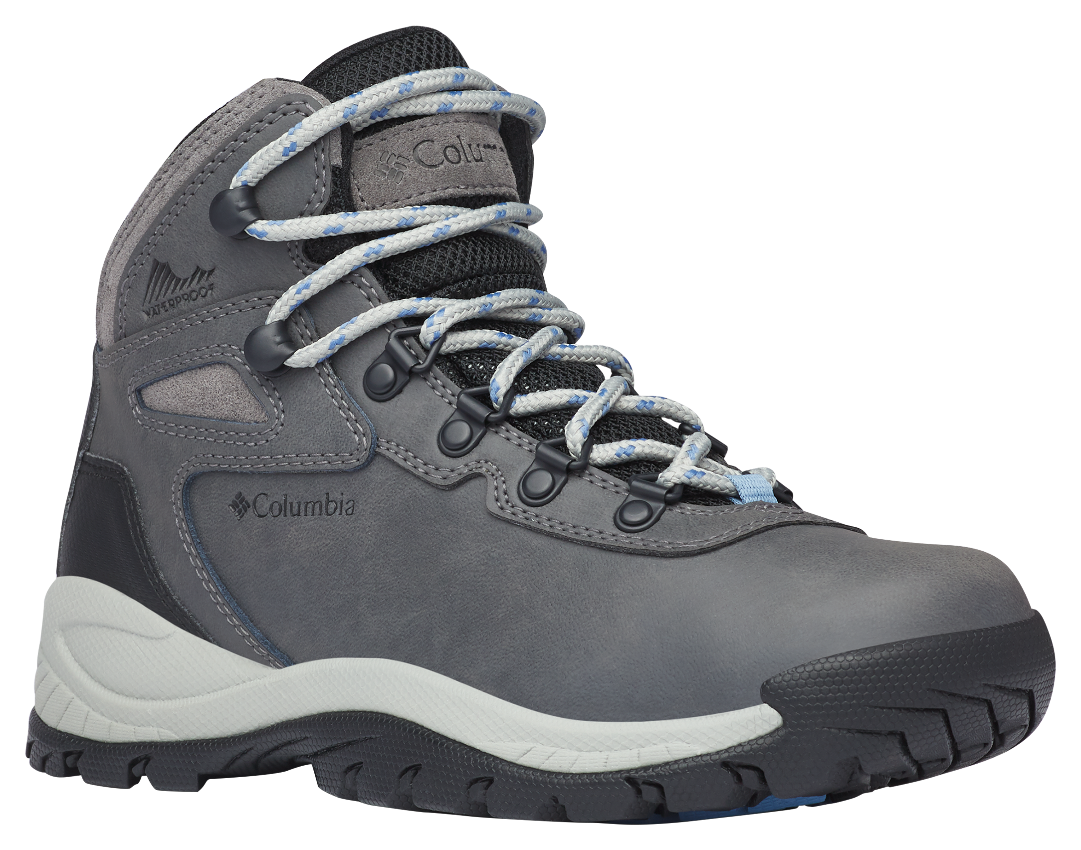 Image of Columbia Newton Ridge Plus Waterproof Hiking Boots for Ladies - Quarry/Cool Wave - 8M