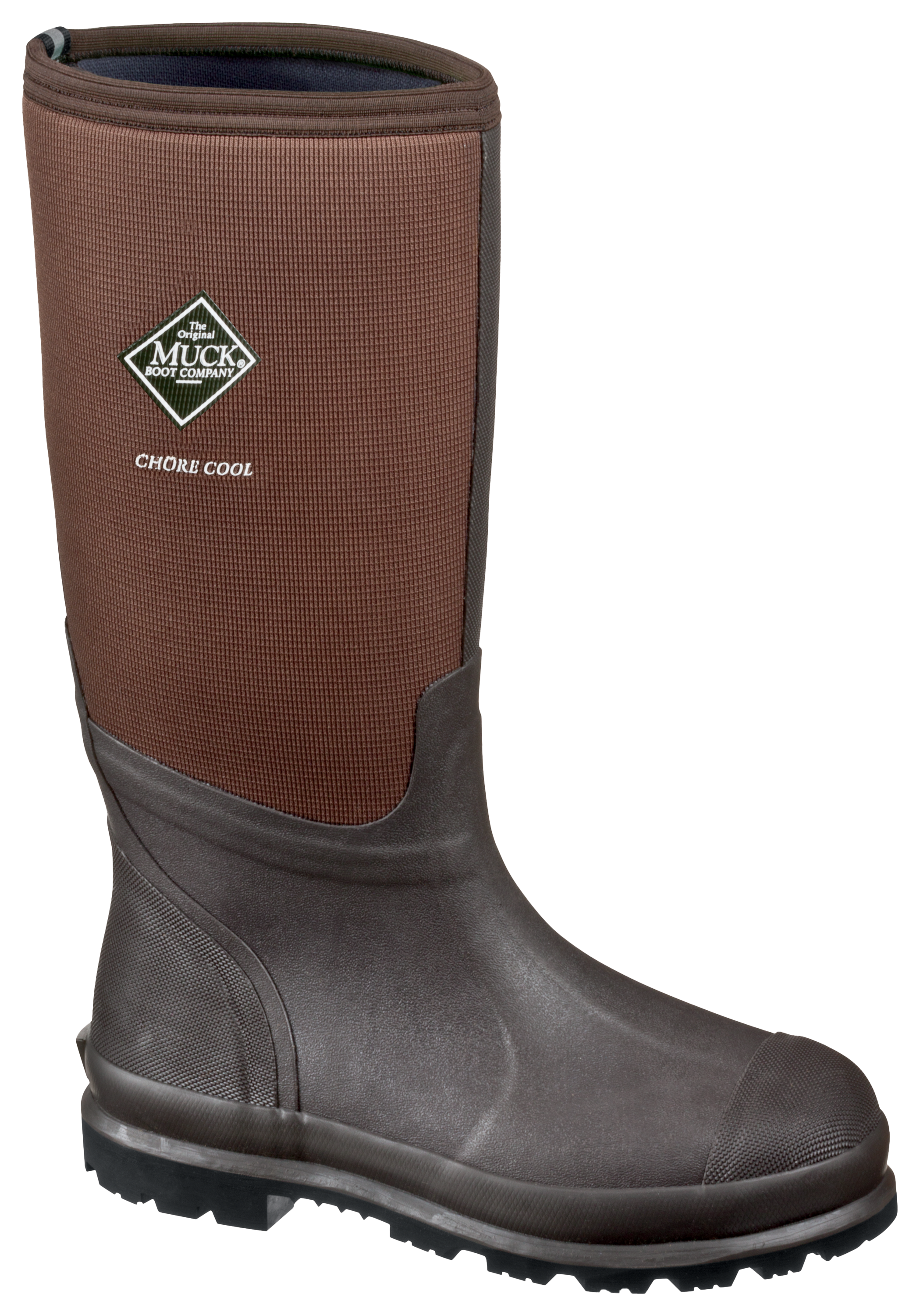 Image of The Original Muck Boot Company Chore Tall XpressCool Rubber Boots for Men - Brown - 10M