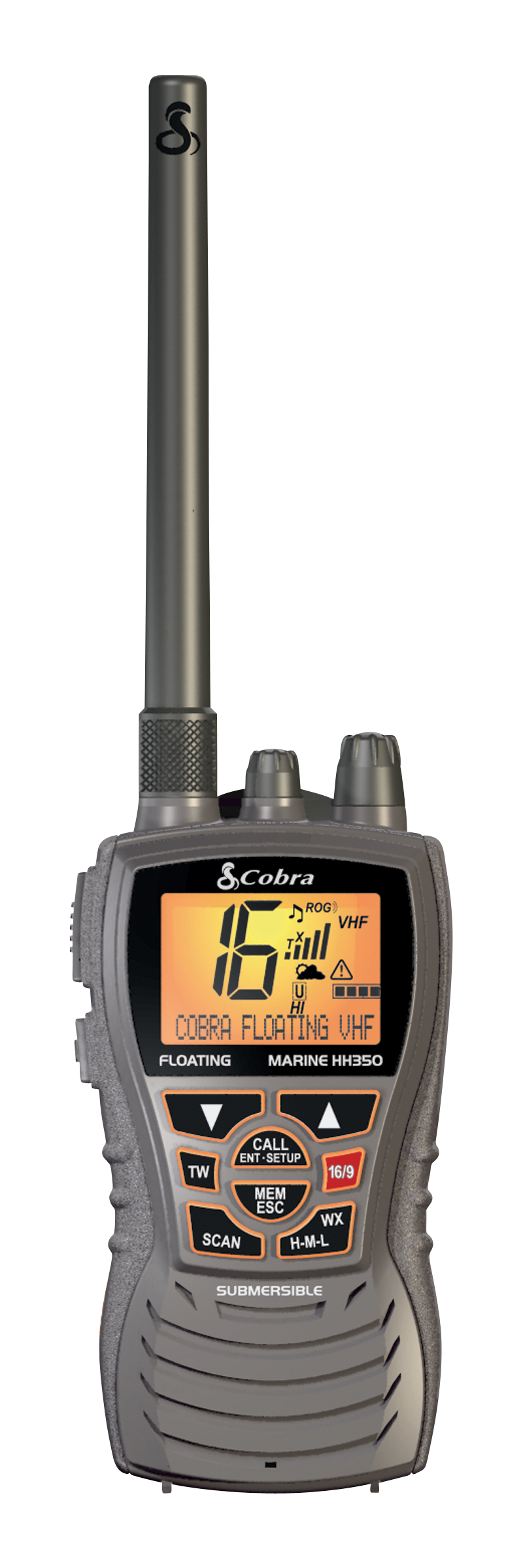 Flotteur portatif marin VHF Cobra Marine MR HH350 FLT EU - Radios VHF  portables et fixes Cobra Marine - MTO Nautica Store