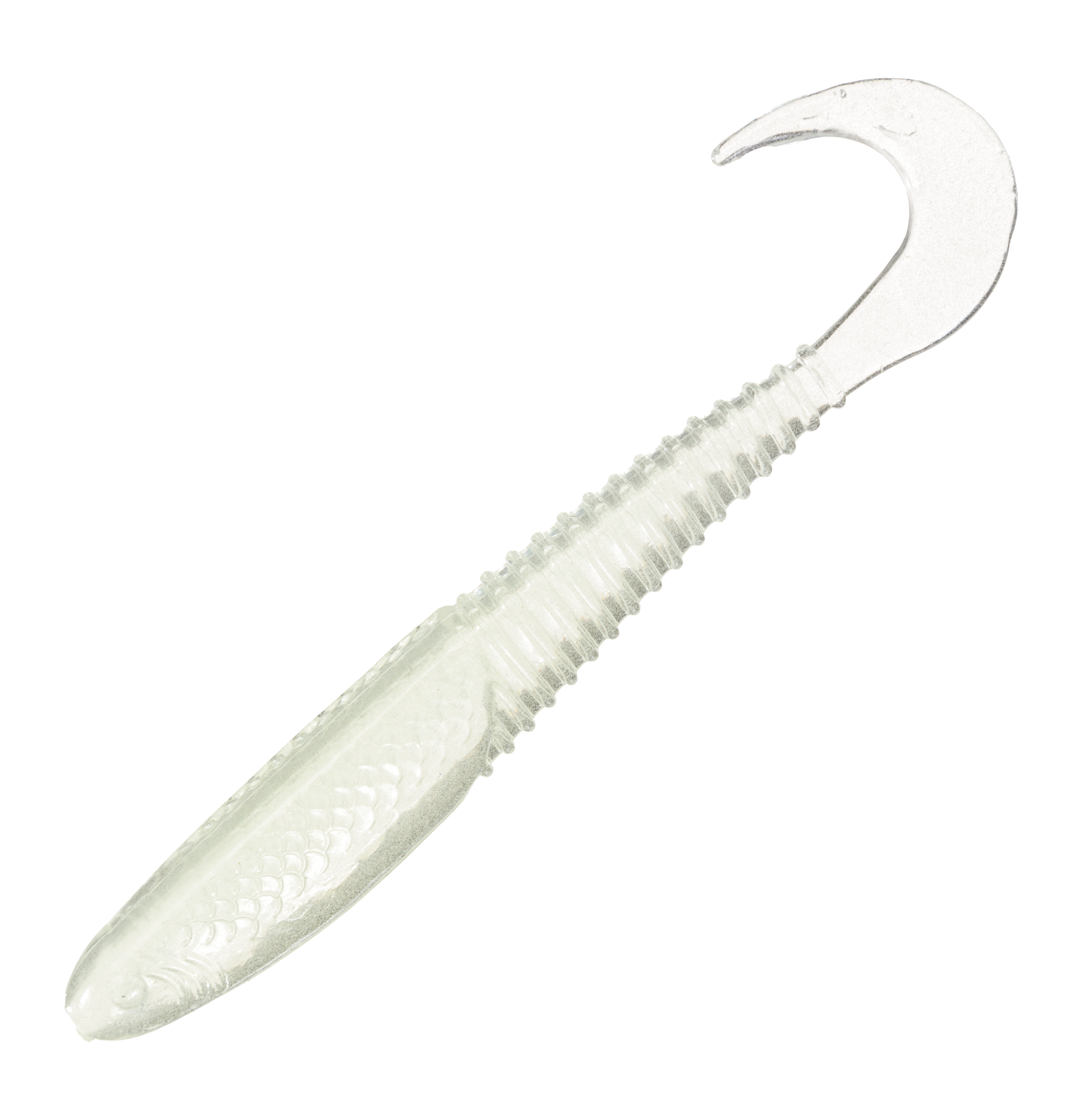 Bass Pro Shops Walleye Angler Curl Tail Minnow - Nite Glow