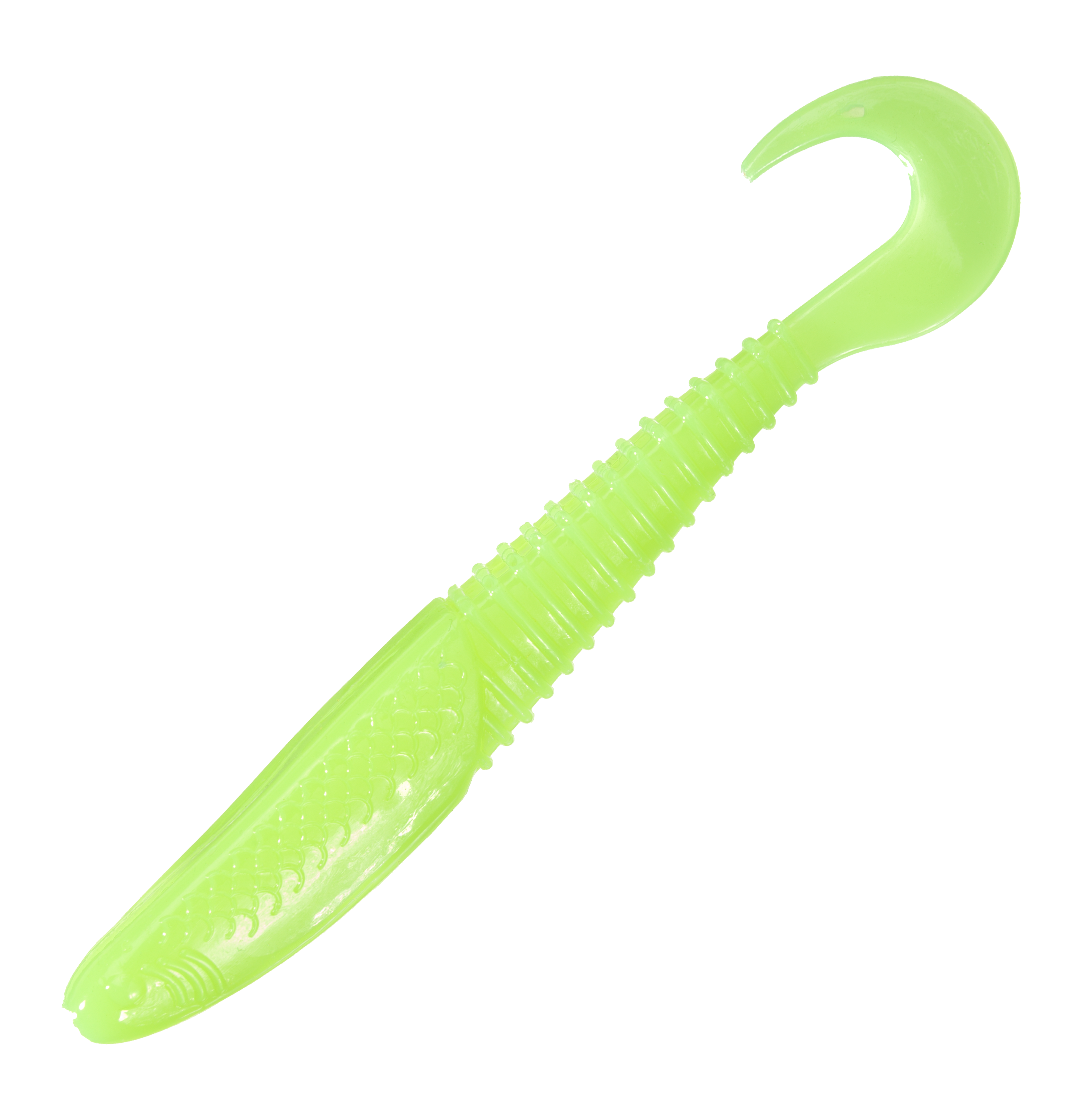 Bass Pro Shops Walleye Angler Curl Tail Minnow - Opaque Chartreuse - 12081705414227-1952733 - Fishing Bass Pro Shops® Walleye Angler® Curl Tail Minnow sku 12081705414227-1952733