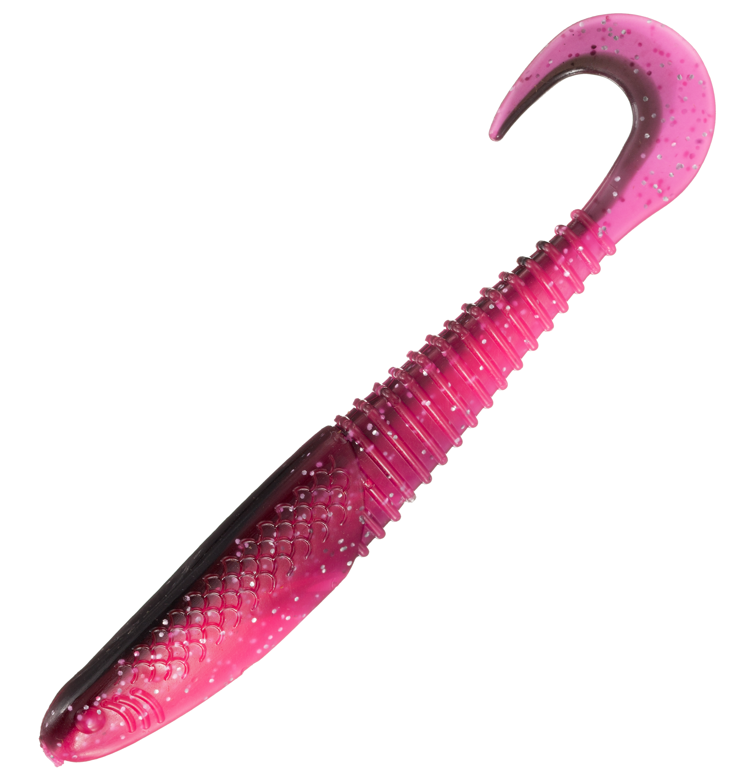 Bass Pro Shops Walleye Angler Curl Tail Minnow - Black/Hot Pink Silver Flak - 12081705414227-1952742 - Fishing Bass Pro Shops® Walleye Angler® Curl Tail Minnow sku 12081705414227-1952742