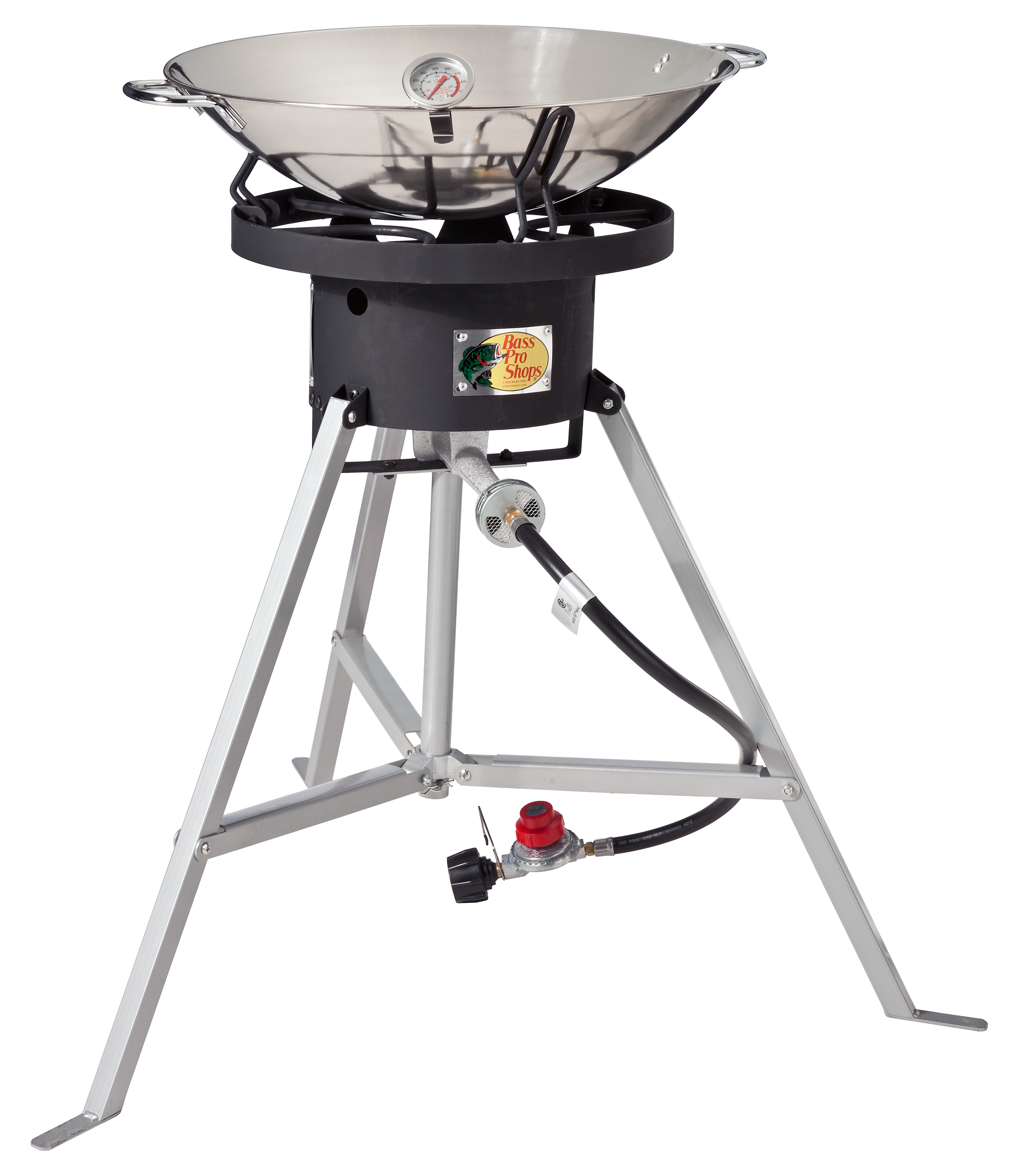 Bass Pro Shops 18'' Stainless Steel Wok and Propane Cooker Set