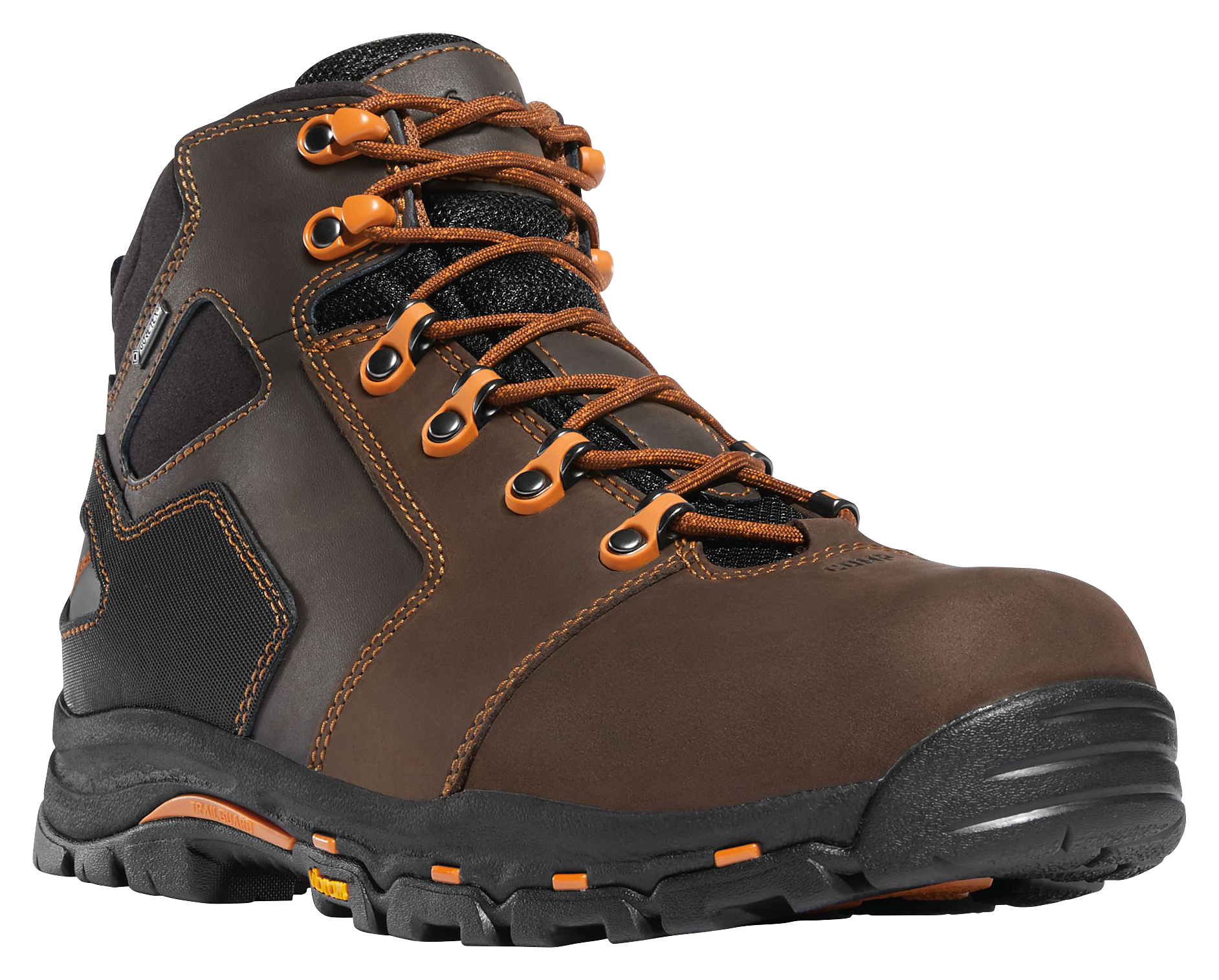 Danner Vicious 4.5'' GORE-TEX EH Work Boots for Men - Brown/Orange - 10M